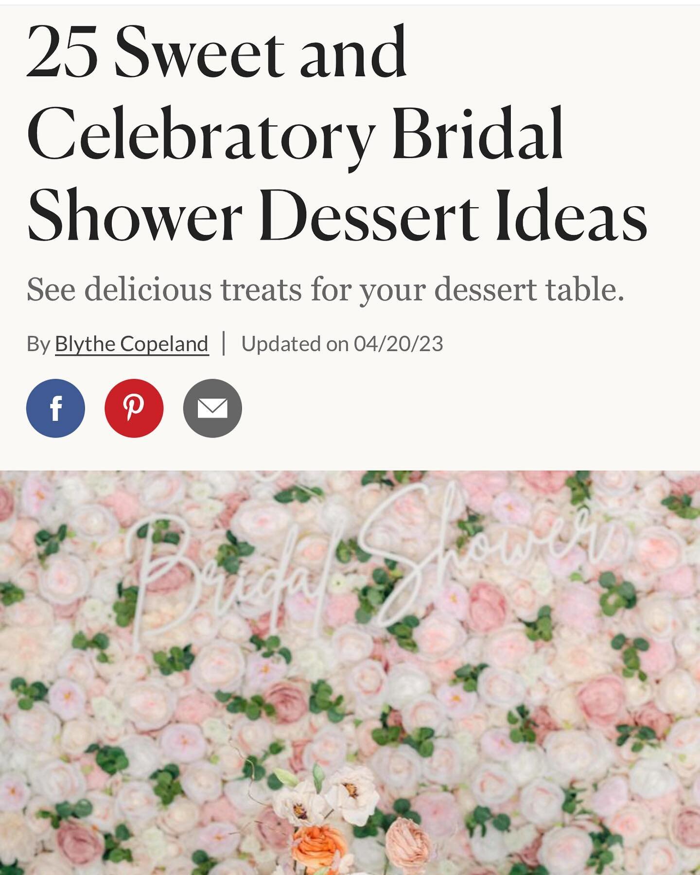 Thank you @brides and Blythe Copeland for featuring us and our chef @chefkleinhandlerdan in your piece about Bridal shower Desserts!!!!

#bridalshower #bridal 
#cookiesofinstagram #cookies #foodporn #corporategifts #f52gram #brooklyn #chocolate #suga