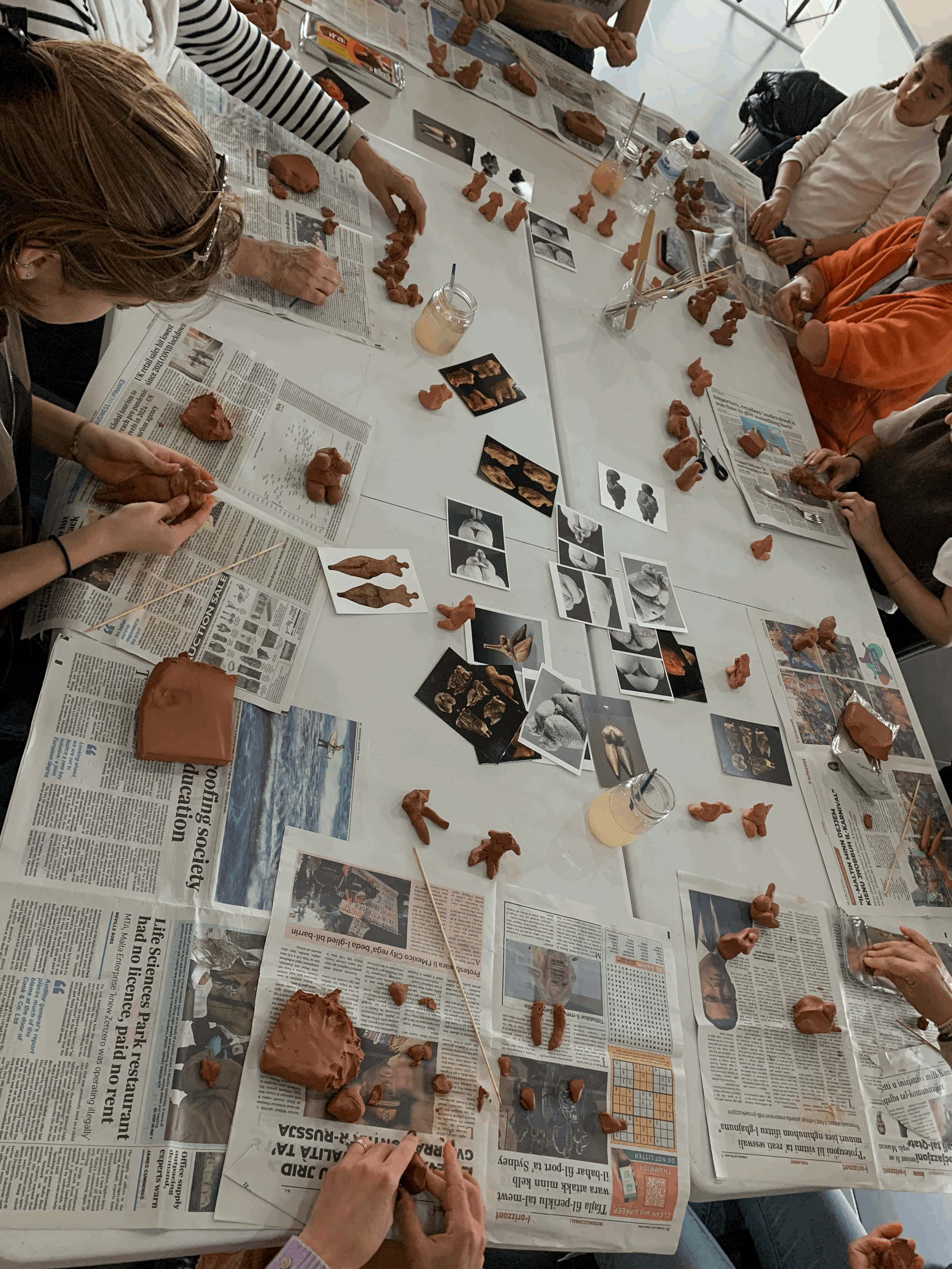 Goddess Making Workshop at Hagar Qim, Malta 