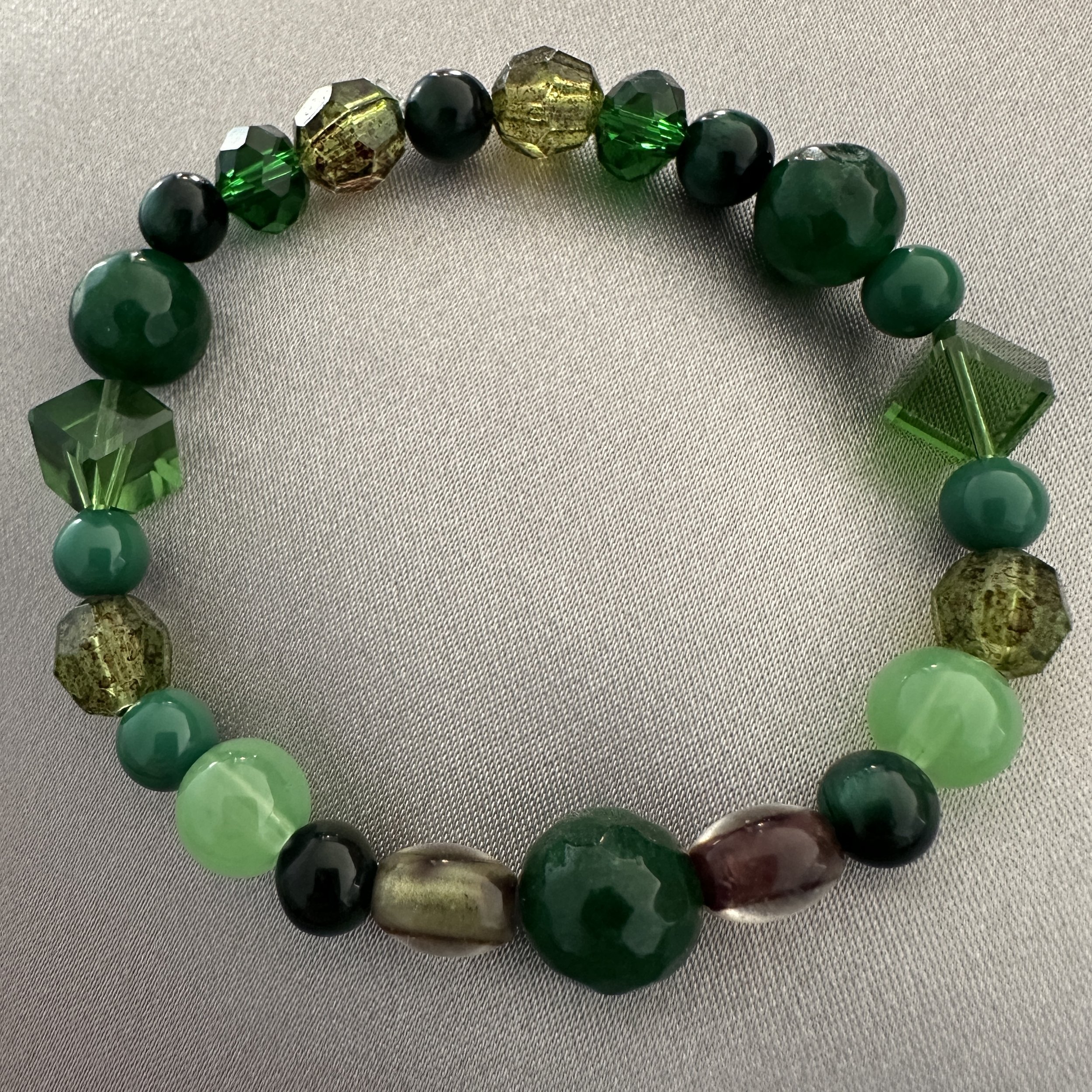 Green Beaded Bracelet