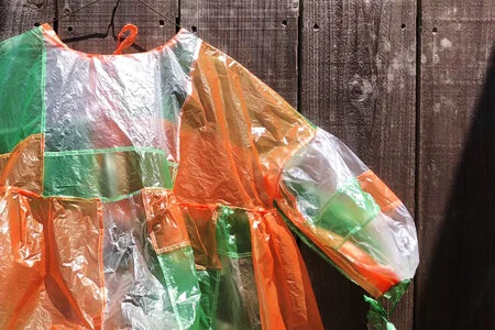 Patchworked Plastic Smock