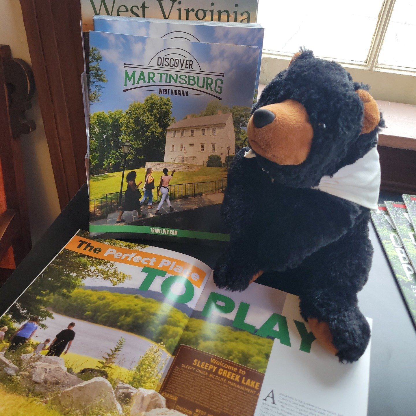Marti is checking out the new Martinsburg-Berkeley County travel guide. He is planning is next adventures in Berkeley County, WV. 

#martionthemove #visitmartinsburgwv #berkeleycountywv