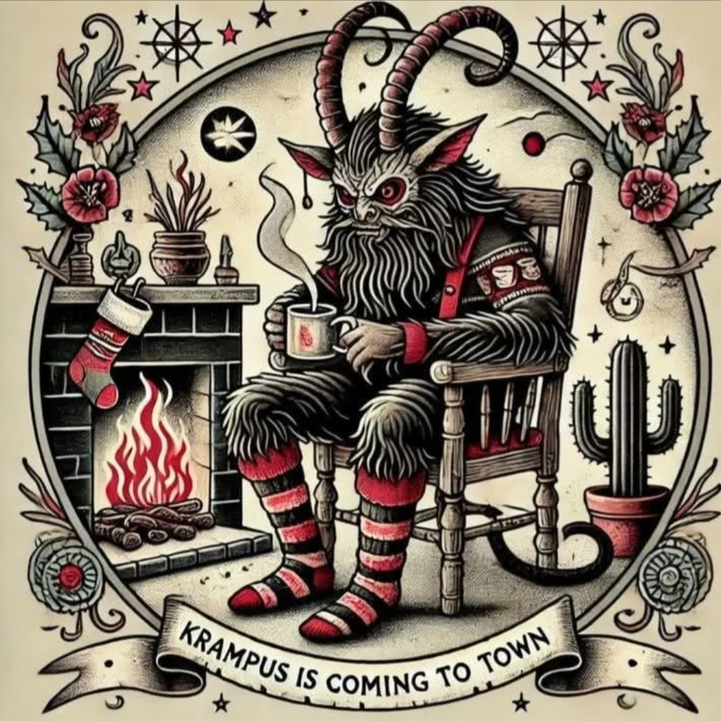 Happy Krampusnacht today, December 5th and St. Nicholas Day, Saturday, December 6th.