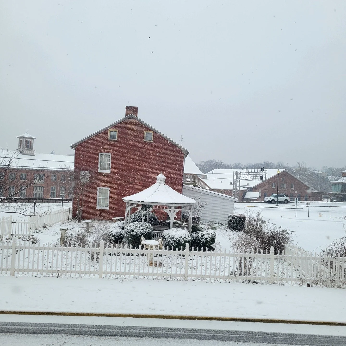 No we do not have snow currently, but there is always a possibility of winter weather. If there is inclement weather, please check to see if the visitors center is open if you plan to visit. You can visit Martinsburg-Berkeley County CVB on social med