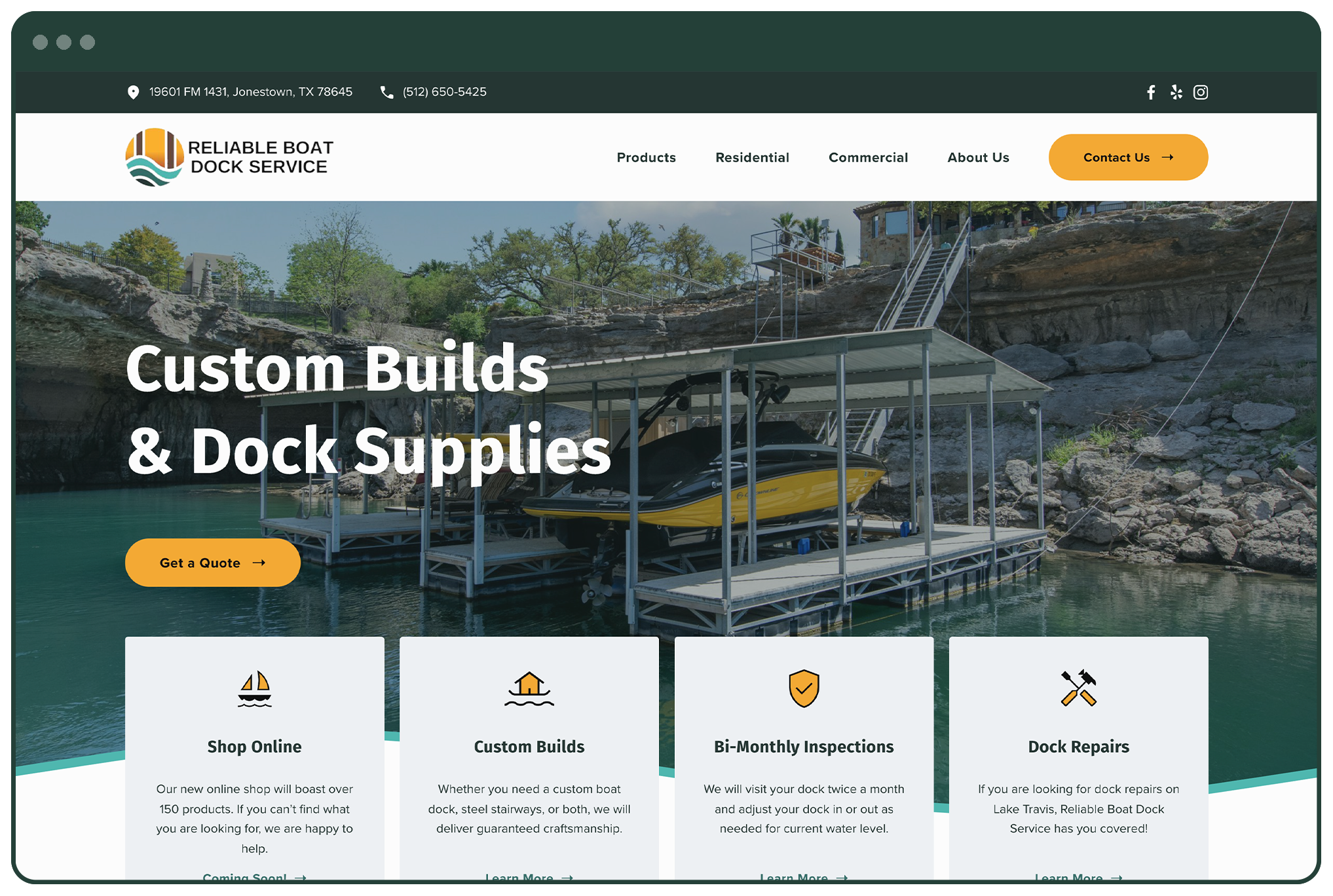 Reliable Boat Dock Service
