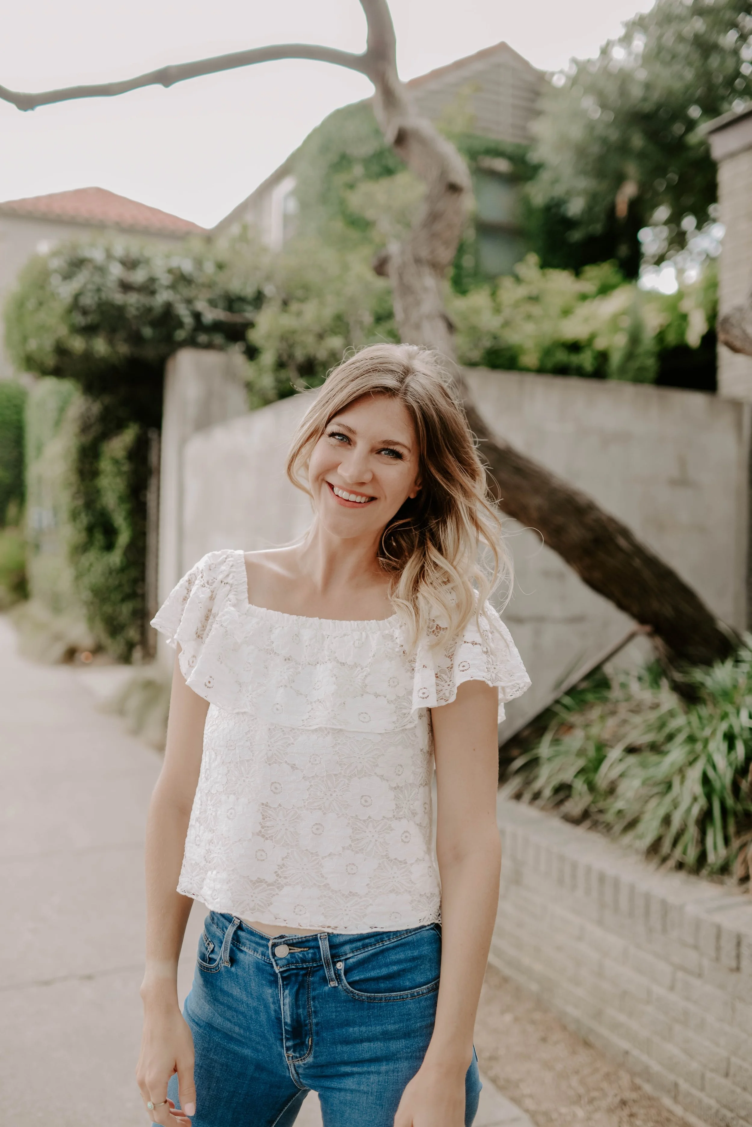 Headshot of Angela Flowers on Austin street