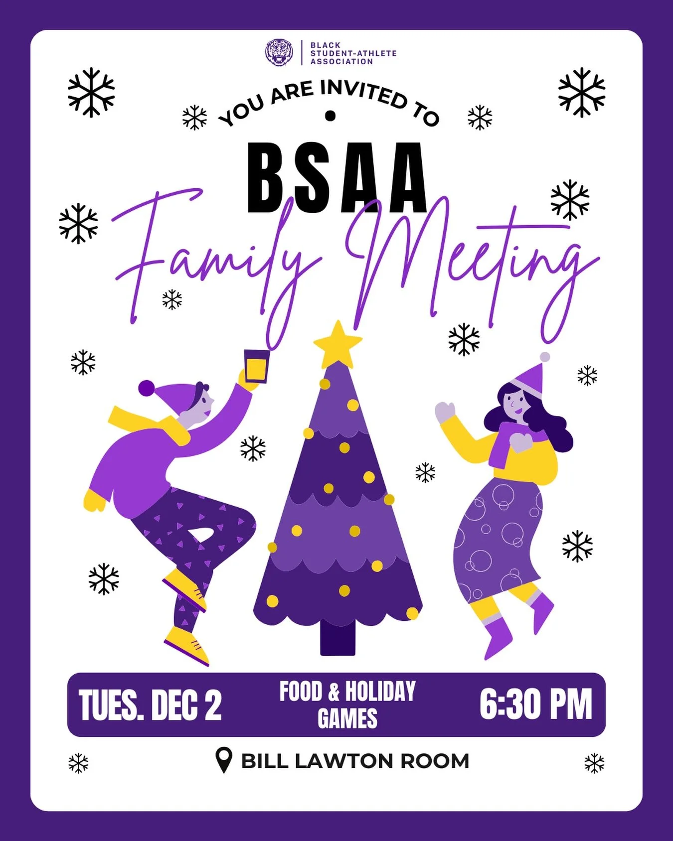 Nothing like the holidays with BSAA✨ Come eat, hang, and get merry! We hope to see you there!🎄☃️