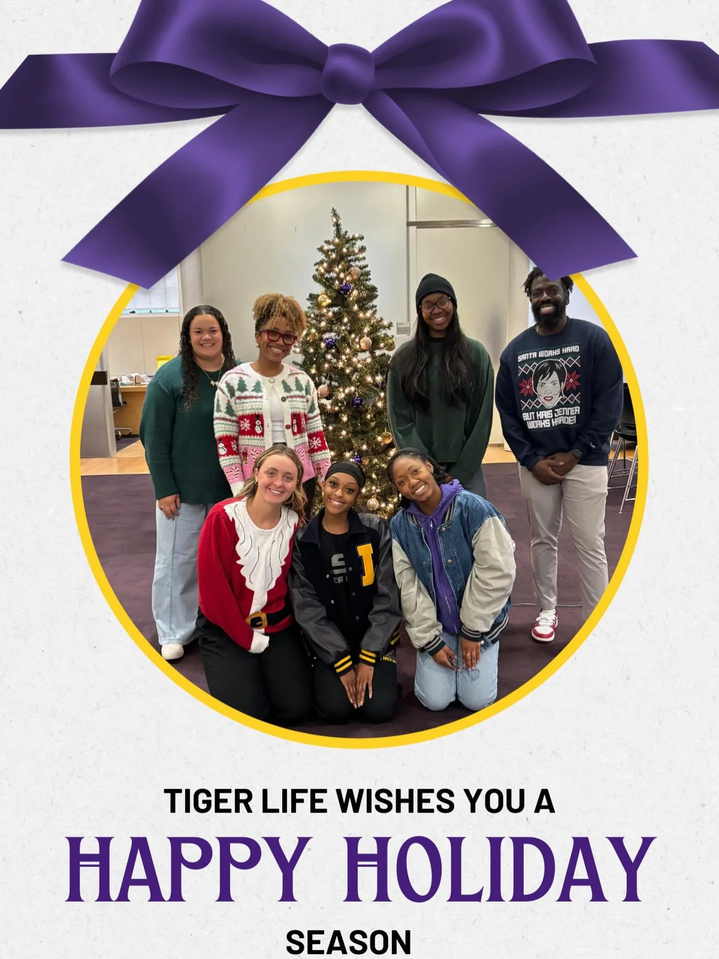 Happy Holidays from the Tiger Life team💜💛
