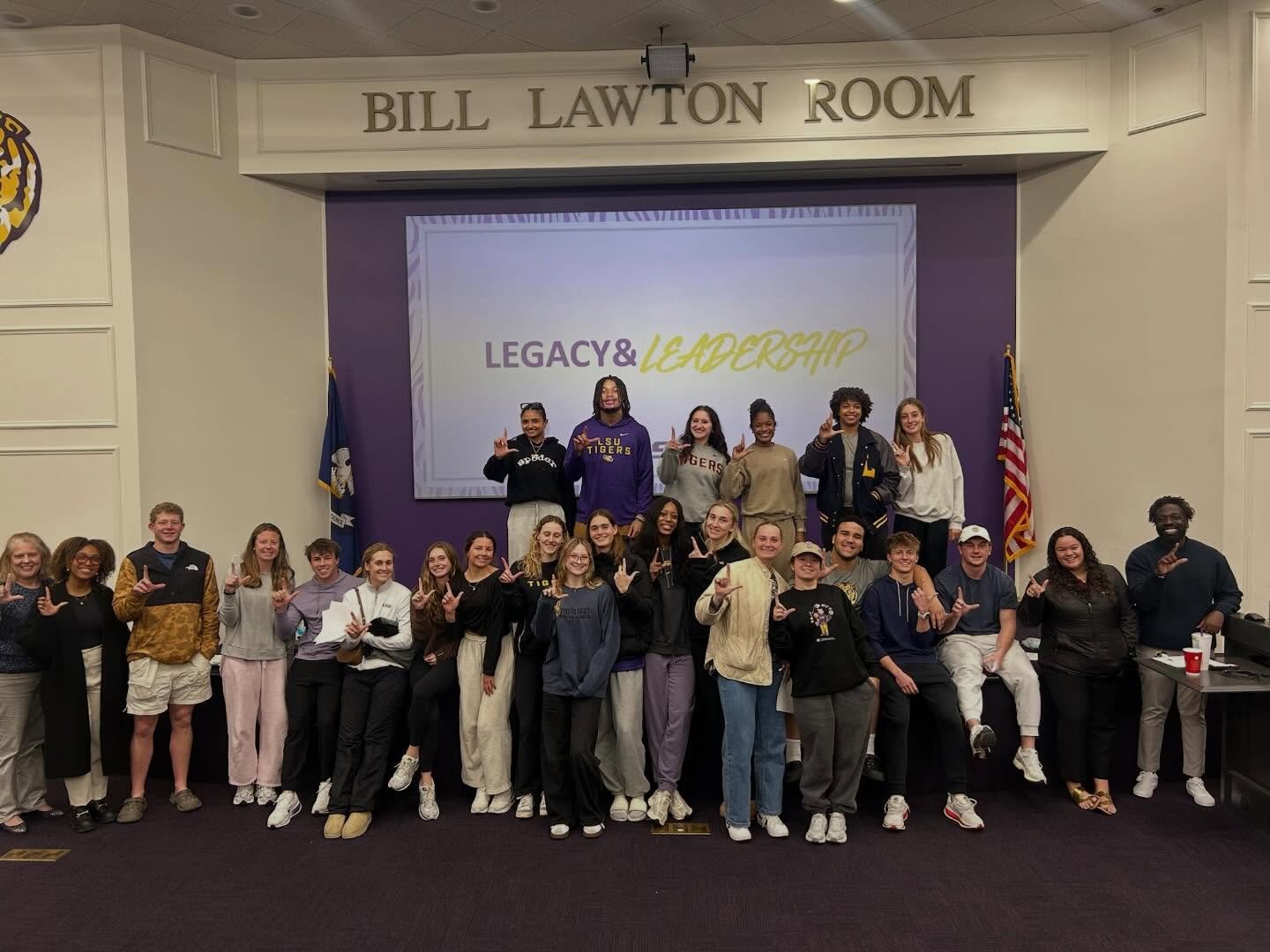 At this week&rsquo;s SAAC meeting, we had meaningful conversations about leadership and legacy, while also taking time to define the values that guide us as student-athletes. Grateful for the space to reflect, grow, and lead with purpose. 💜💛 
#tige