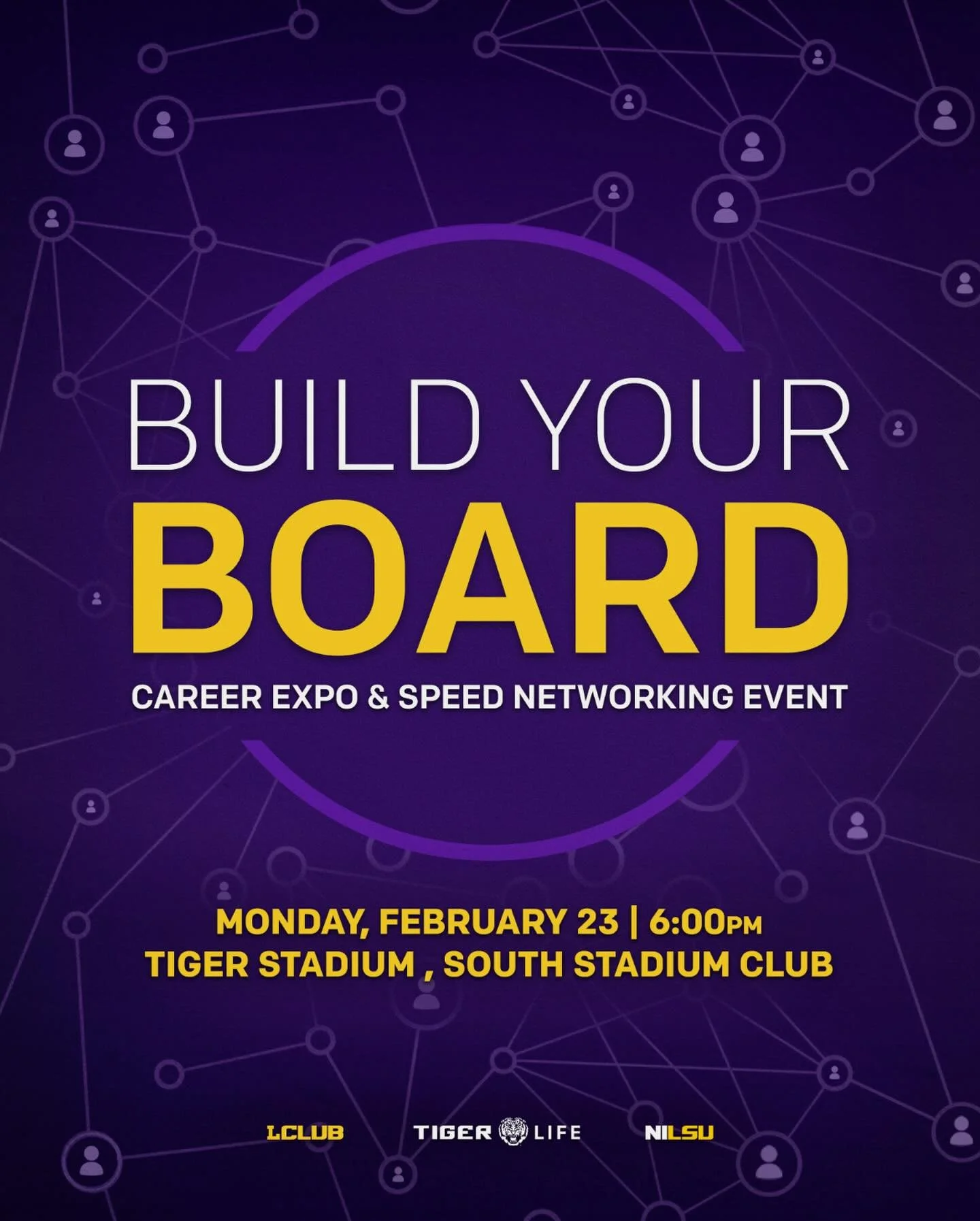 ONE. MONTH. AWAY. 🗓️&nbsp;
Build Your Board | February 23rd&nbsp; A networking event for student-athletes to meet employers, explore jobs, internships, NIL opportunities, and more.&nbsp;
Don&rsquo;t miss it 👏