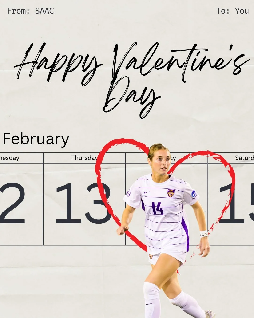 Happy Valentine&rsquo;s Day💘 From SAAC &amp; BSAA with love