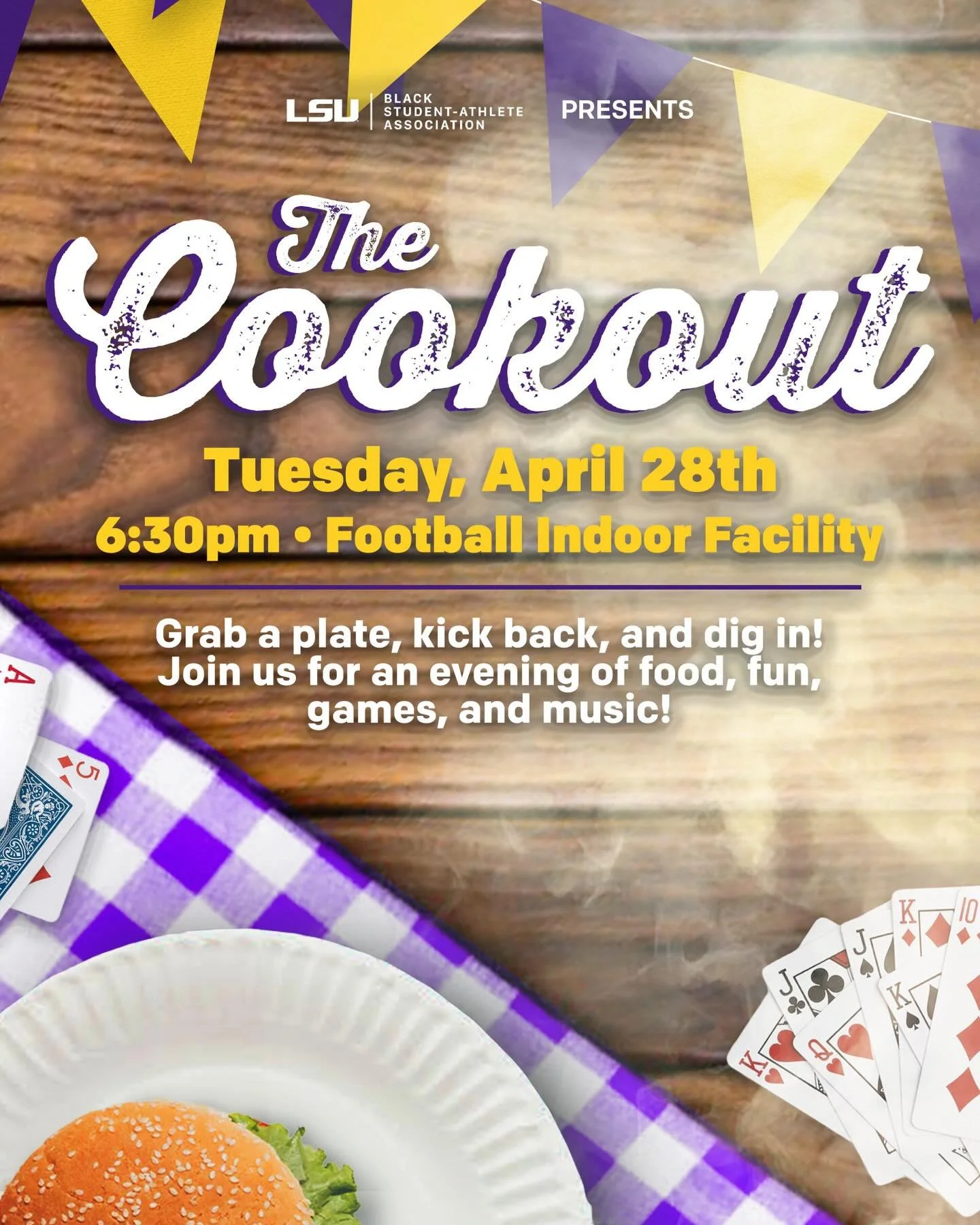 Closing out the year the BSAA way 🖤 Come celebrate the end to another great academic year at The Cookout