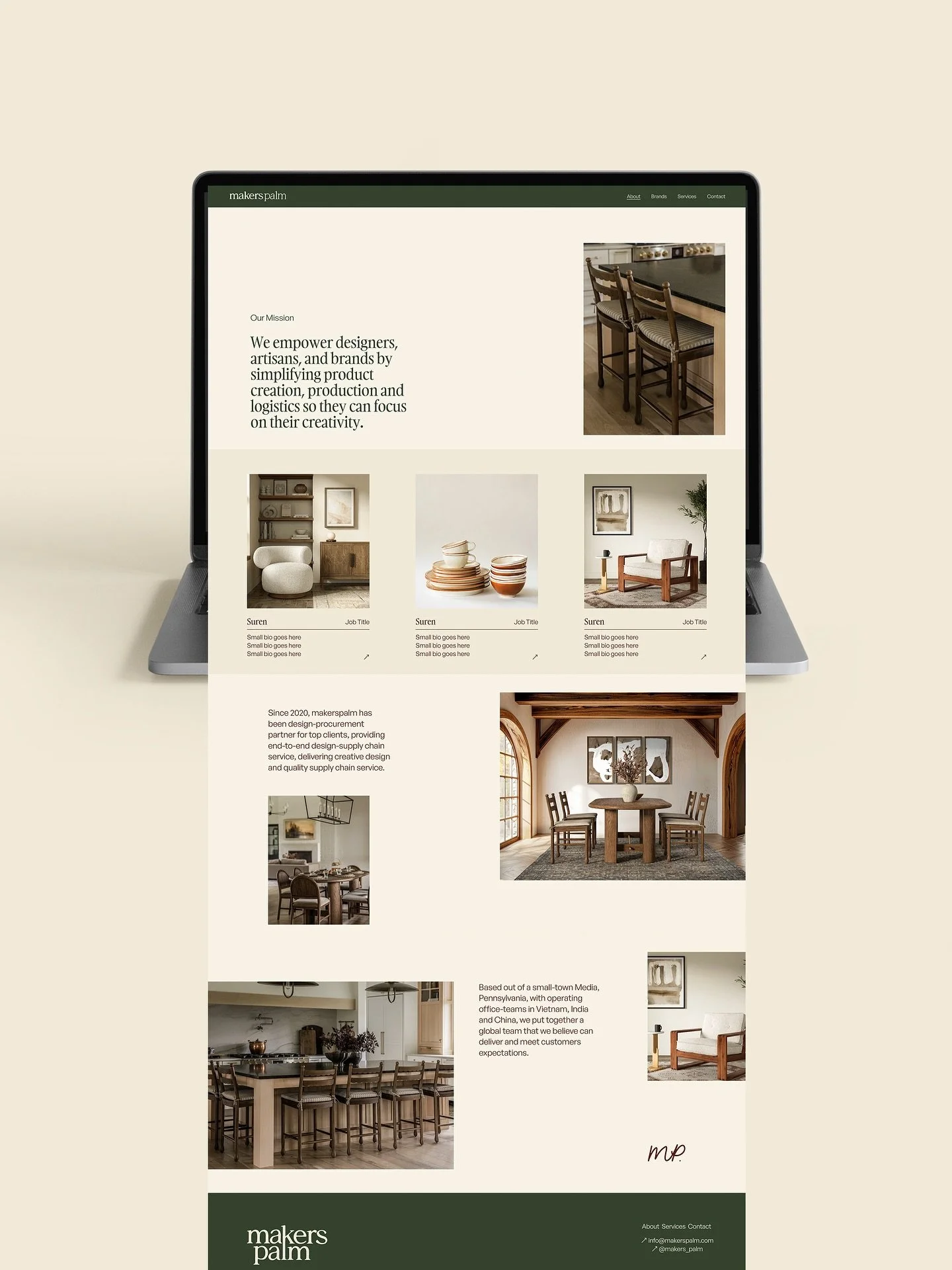 Work in progress for the @makers_palm website π₯οΈπ€π½