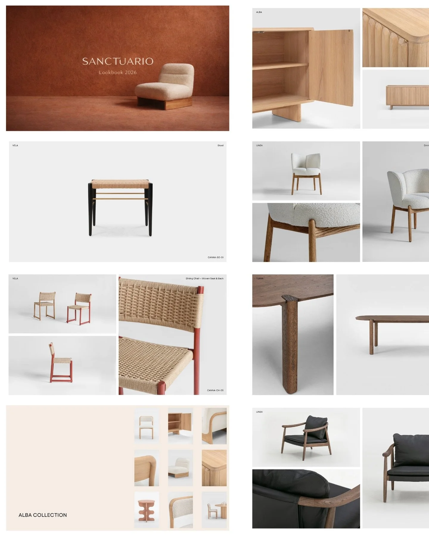 Lookbook Design for Sanctuario Furniture 🪑