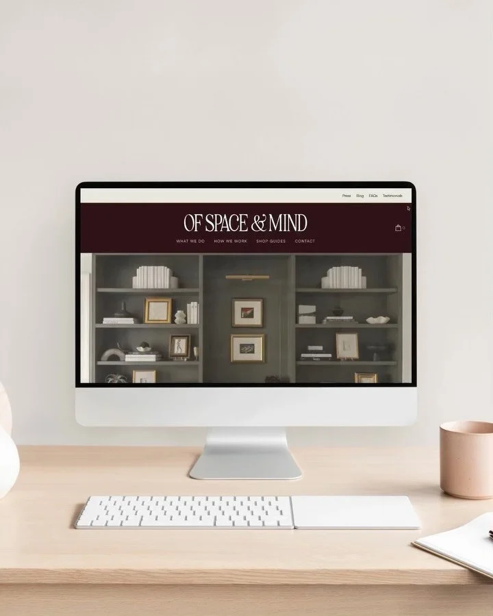 Website &amp; Logo updates for @ofspaceandmind 🤎