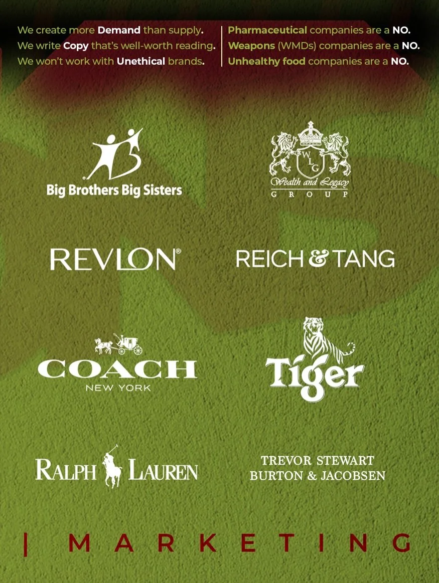 🗽

Big Brothers Big Sisters ~
(NYC Non-Profit 501(c)(3) youth mentoring org.)
&bull; Graphic Design &bull; Print Production &bull; Hand-Drawn Designs &bull; Fundraising 

REVLON ~ 
(Global Cosmetic Beauty Supply Company) 
&bull; Storyboard Developme