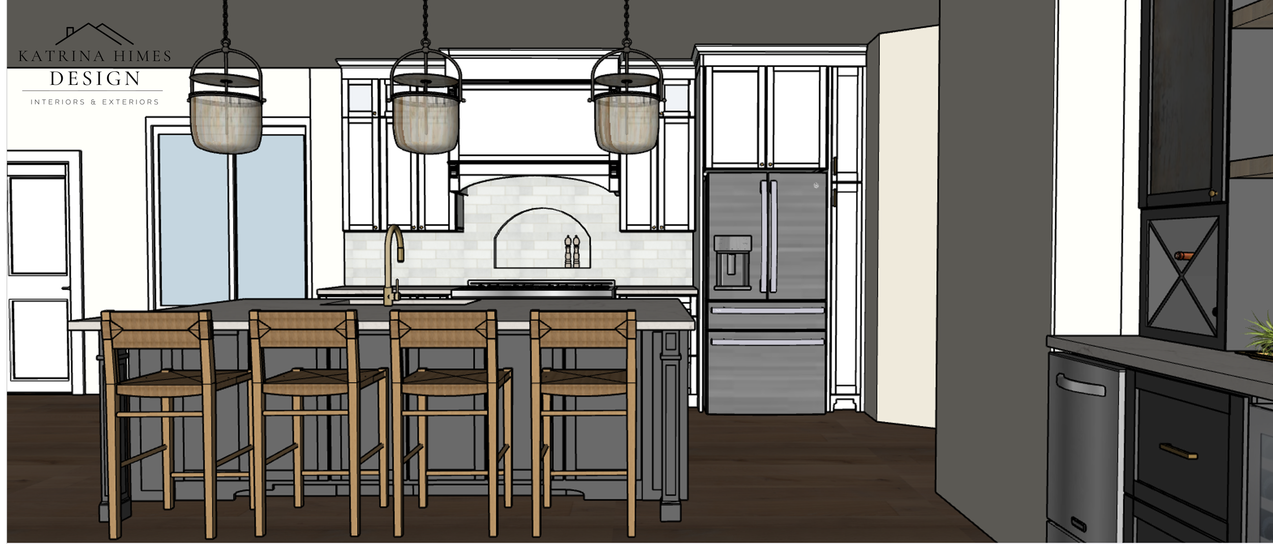Kitchen Design Rendering