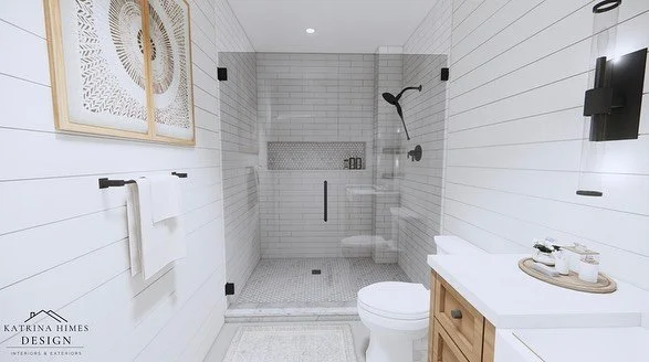 High-quality renders of a basement bathroom design, perfect for visualizing the project plan.

#InteriorDesign #BasementBathroom #DesignInspiration #basementremodel #basementreno #bathroomdesign #bathroomremodel #bathroomtiles #interiordesignerofmich