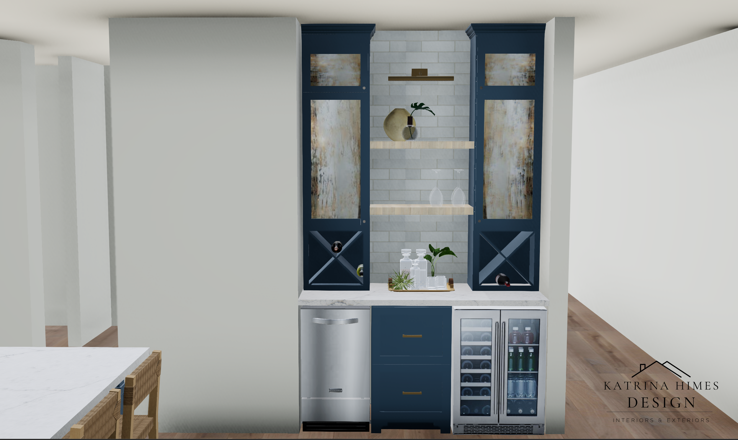 Kitchen Design Realistic Rendering