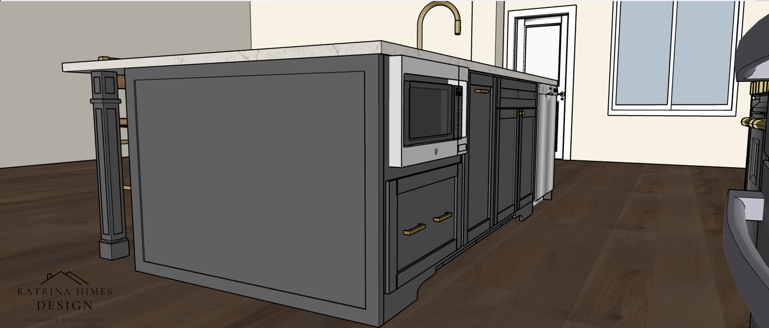 Kitchen Design Rendering