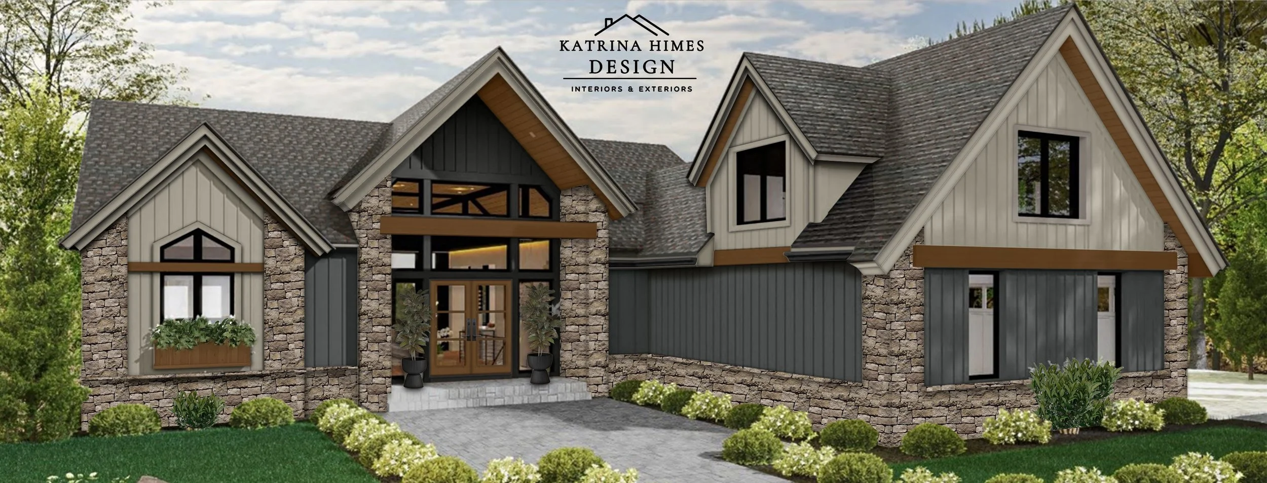Modern Rustic Lake House Exterior Design | Salem South Carolina New Build