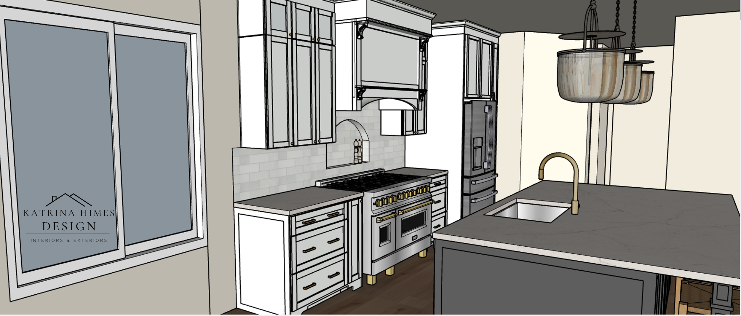 Kitchen Design Rendering