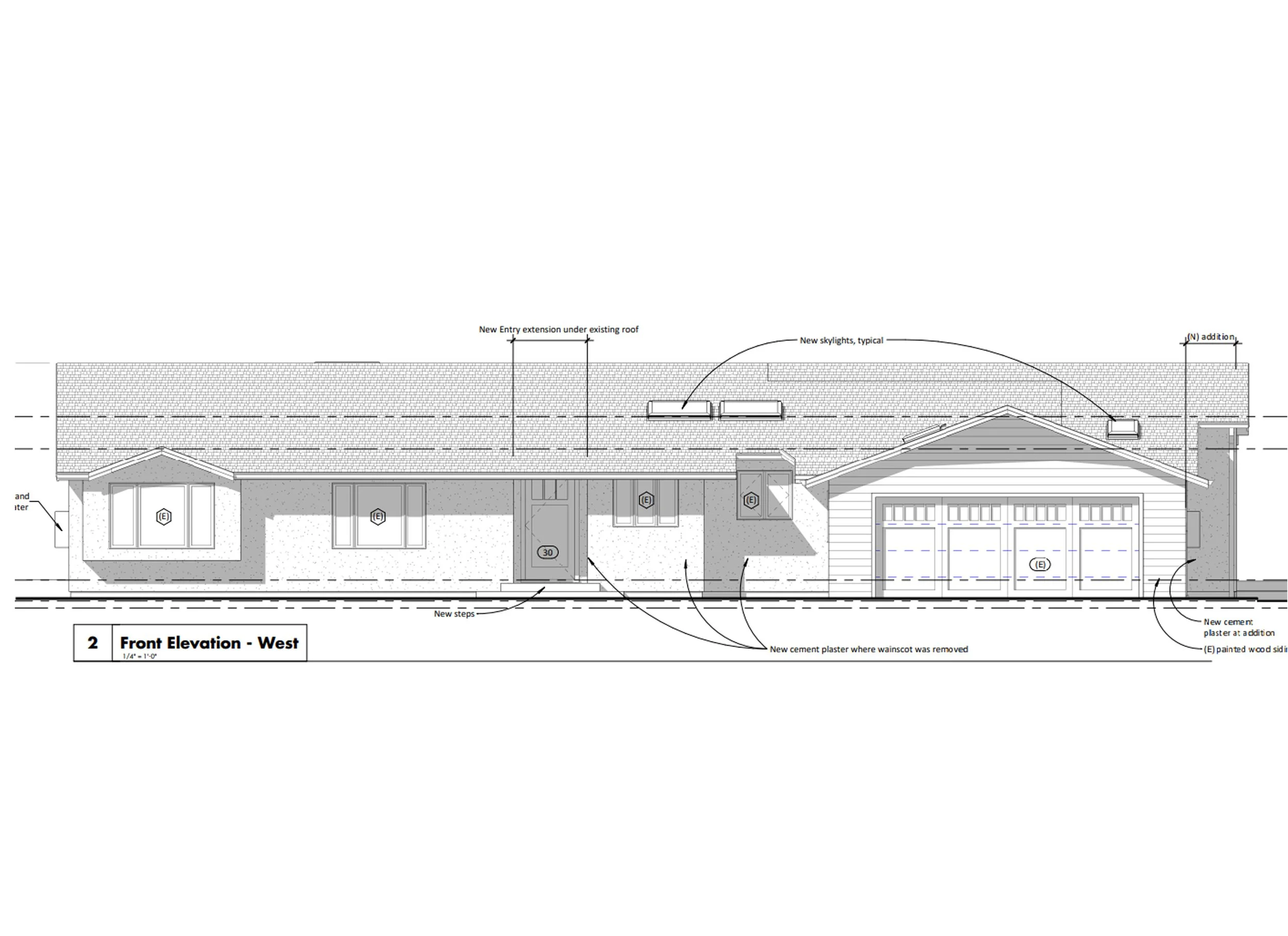 Elevation Drawing of new build Client