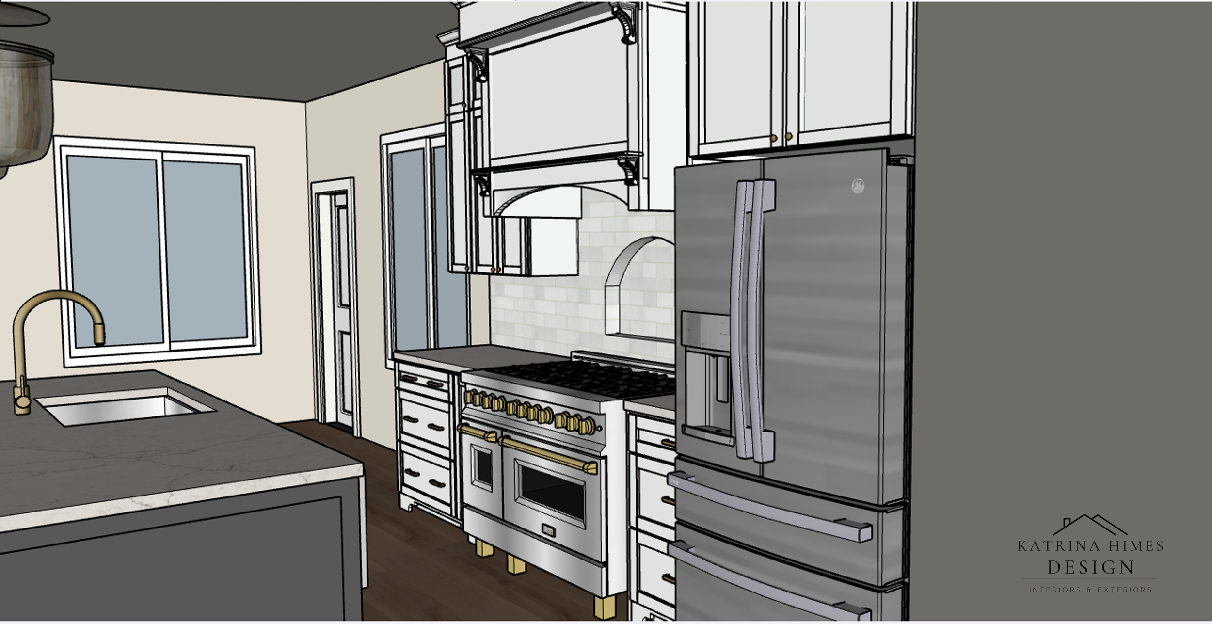 Kitchen Design Rendering