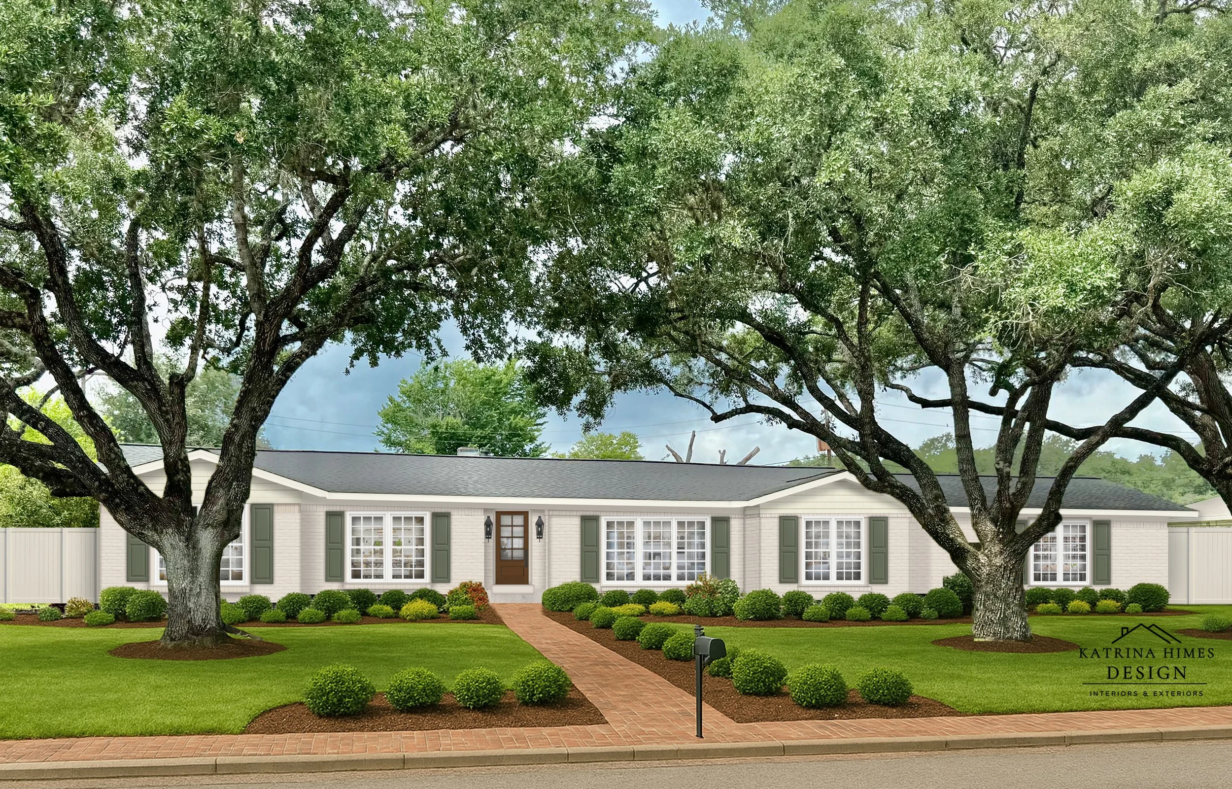 Ranch Style Exterior Renovation | Corpus Christi Texas Curb Appeal Makeover