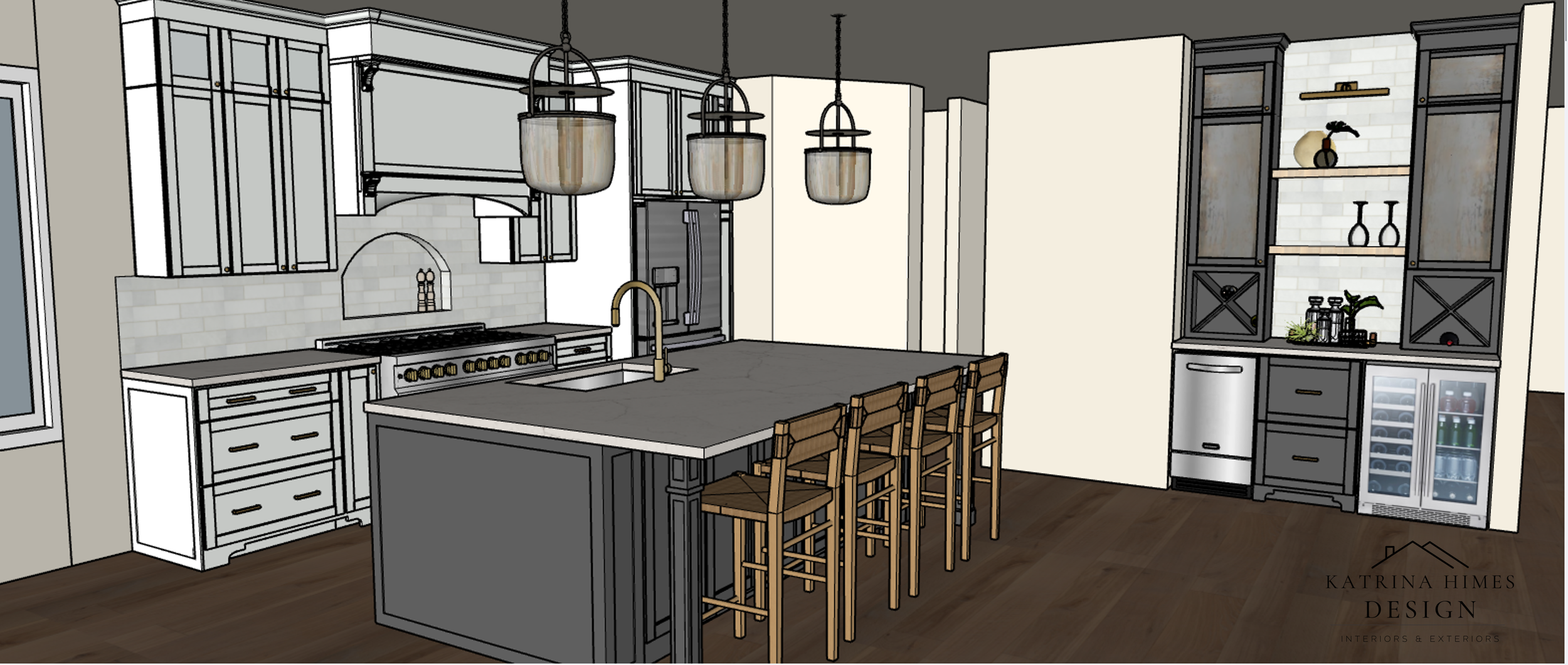 Kitchen Design Rendering