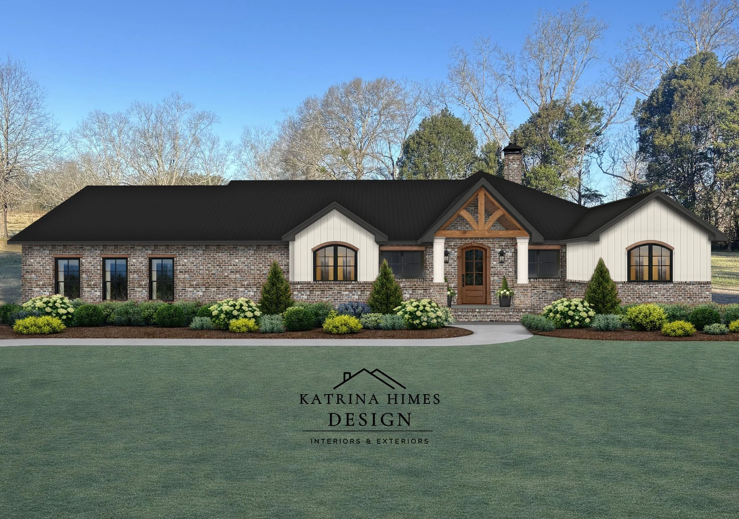 Modern Farmhouse Exterior Design | Fairhope, Alabama New Construction Home