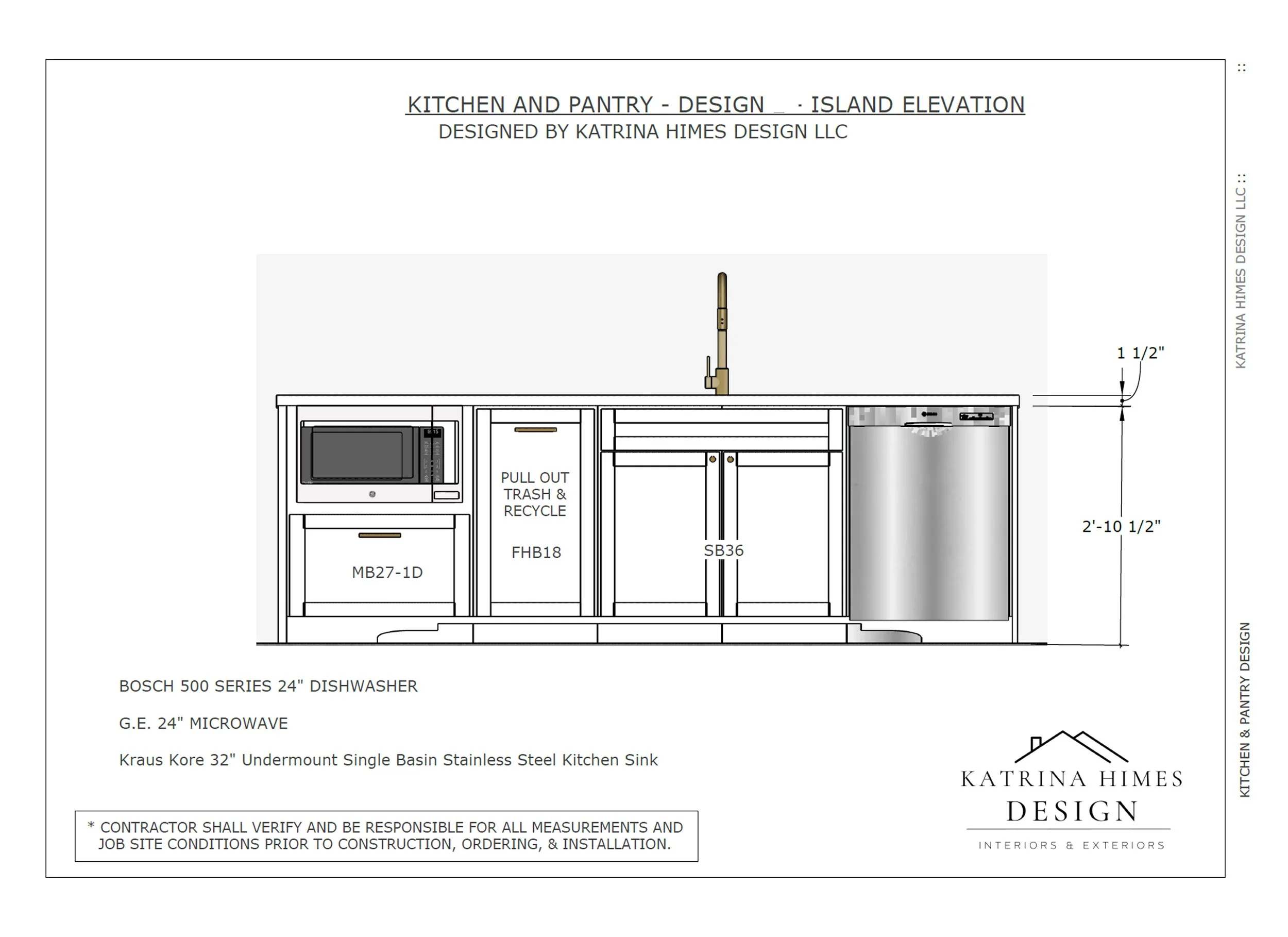 Kitchen Elevation Drawing