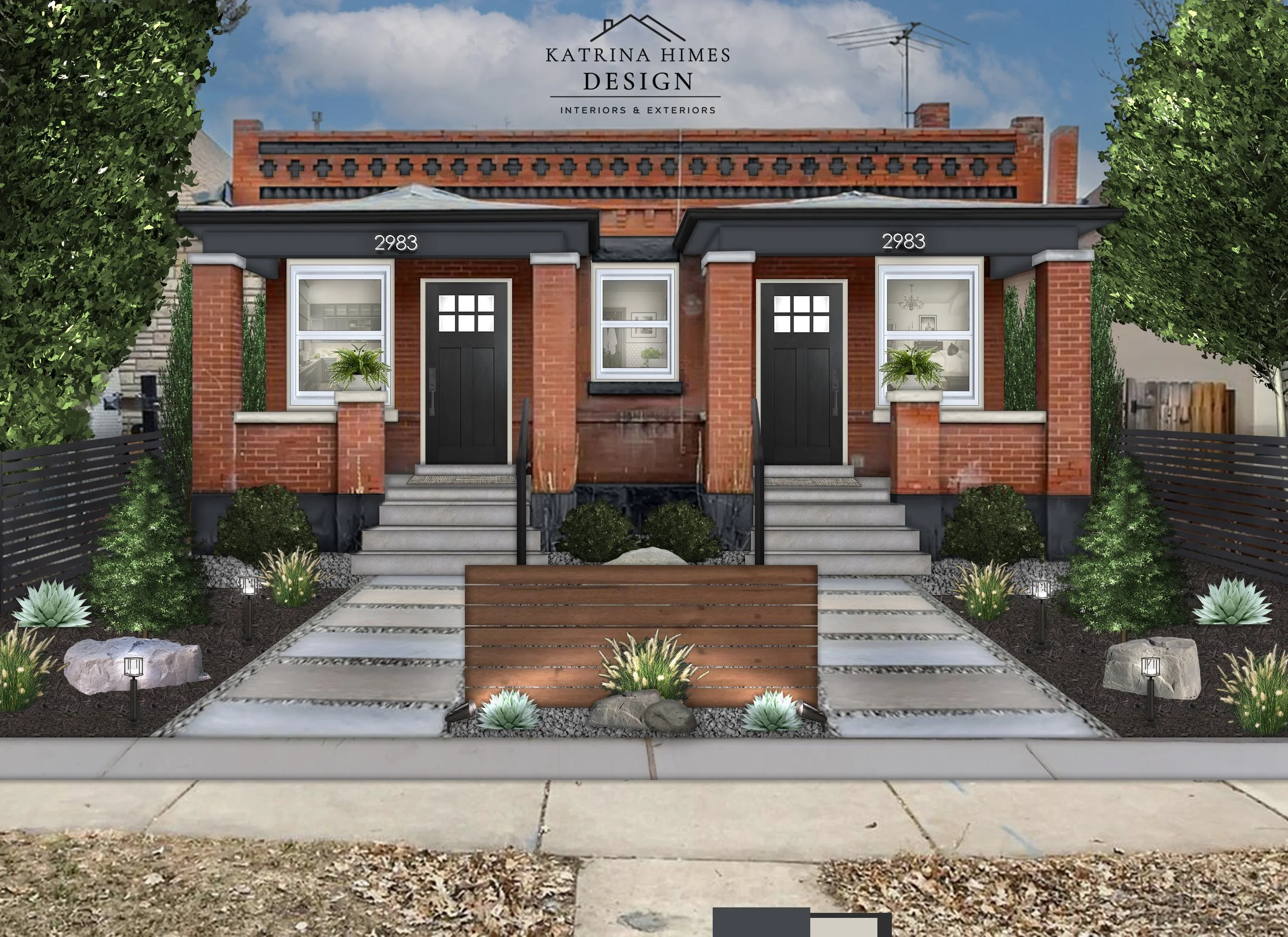 Modern Duplex Exterior Renovation | Denver Art District | Multifamily Exterior Design