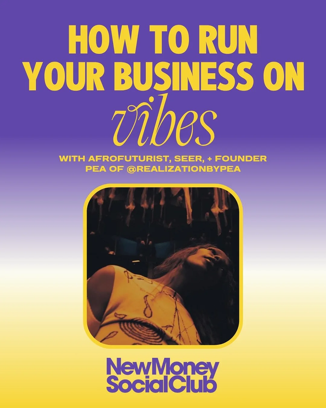 It&rsquo;s jump-time, shape-shift, trickster/faerie magic time. 🧚🏽&zwj;♀️ If you&rsquo;ve been banging your head against the wall trying to build your biz, @realizationbypea is here with the energetic palate-cleanse. 🌀

Join us for a FREE chat&mda
