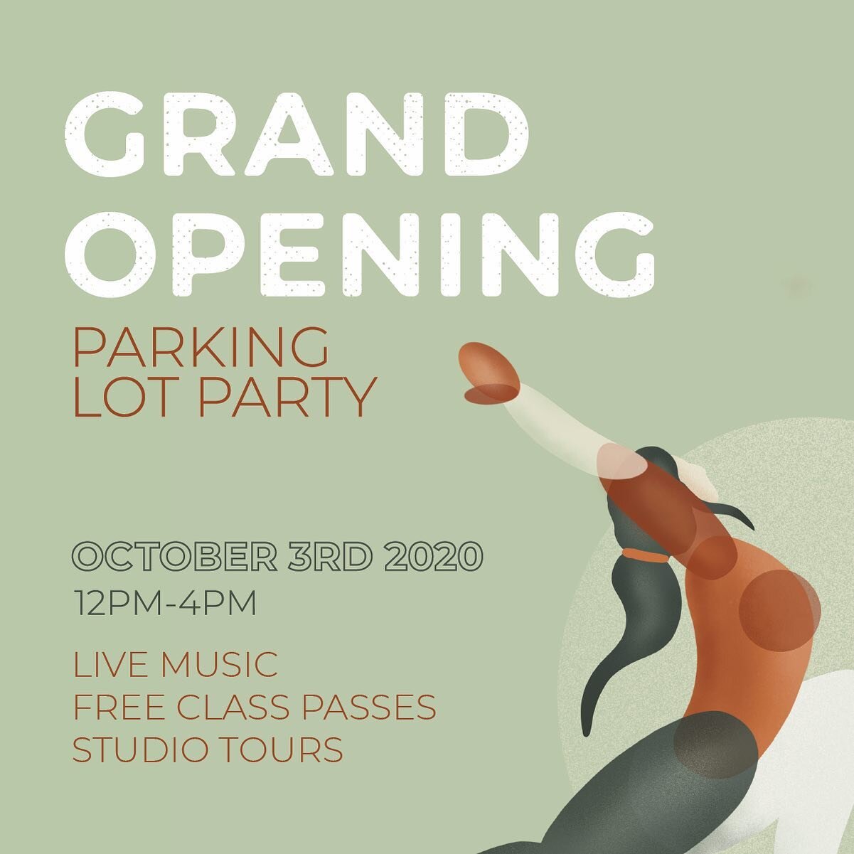 Mark your calendars, our Grand Opening parking lot party is happening this next Saturday, October 3rd! Enjoy live music from @maddiestorvold, @joenolanmusic, and get to see the new space we will be sharing with you! As a bonus we are giving away free