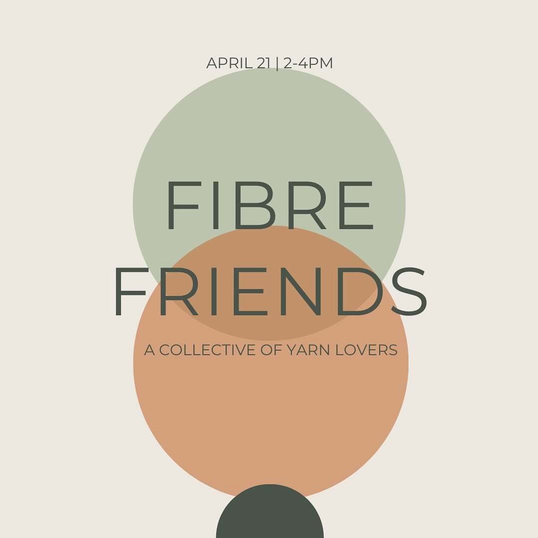 Are you a knitter? Into crochet? Want to learn? 

Find your inner grandma and pick up a new hobby or learn a new skill! Fibre Friends is a monthly gathering of yarn-lovers hosted by @rachelvbrooks (long time knitter, crocheter, &amp; overall craft-lo