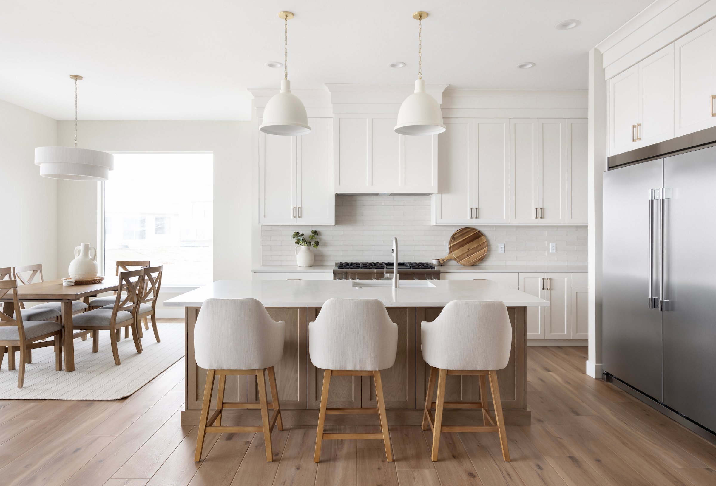 main level kitchen & dining room