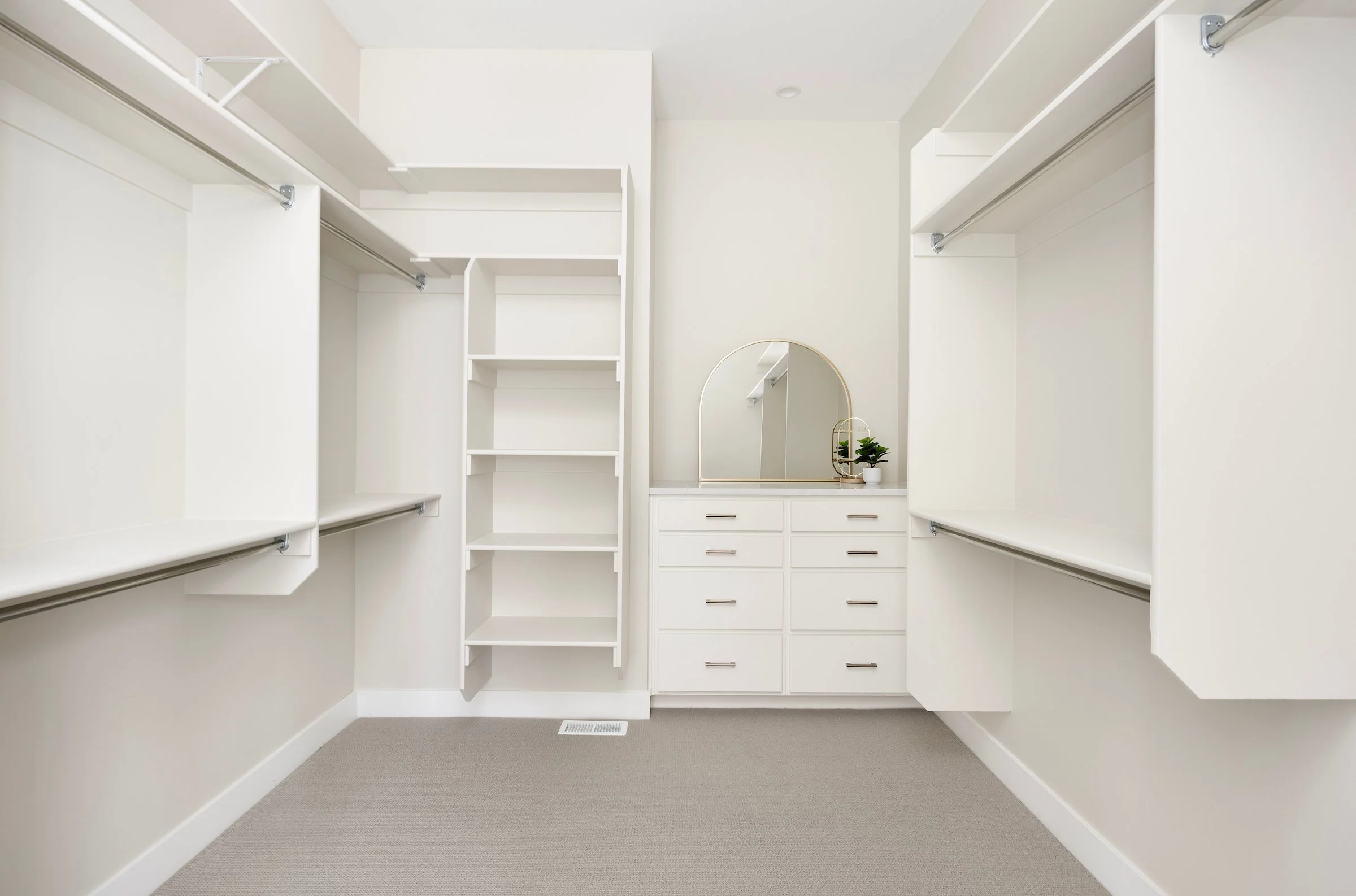 primary suite walk-in closet