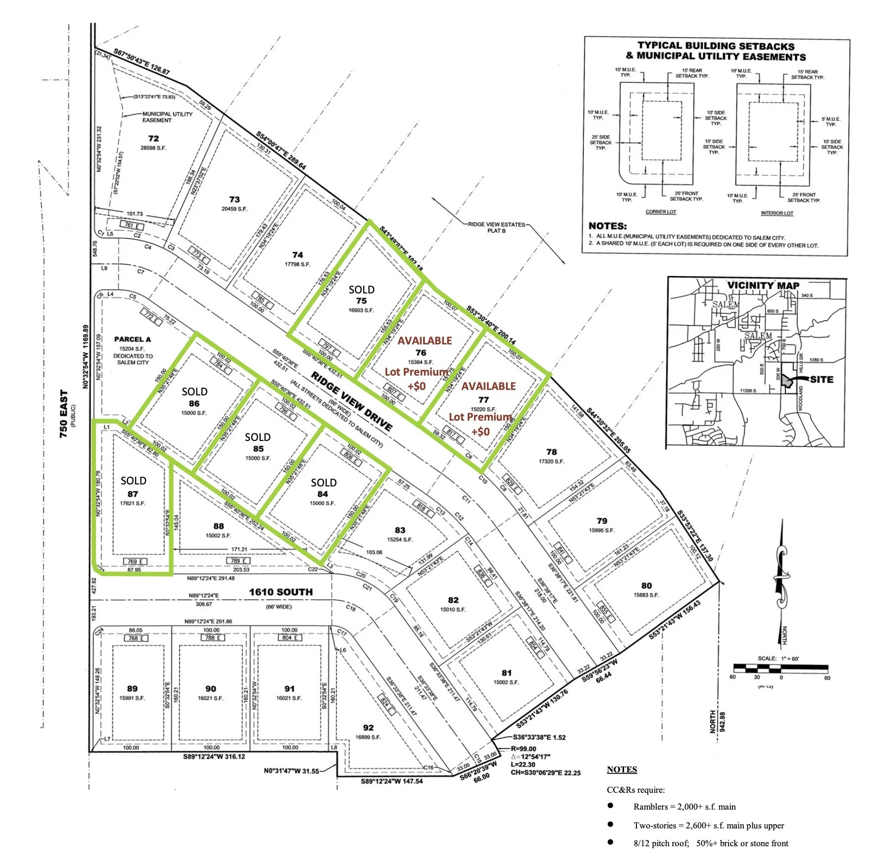 ridge view estates plat e