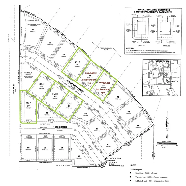 Subdivion Format Ridge View Estates Subdivision — Gordon Milar Construction