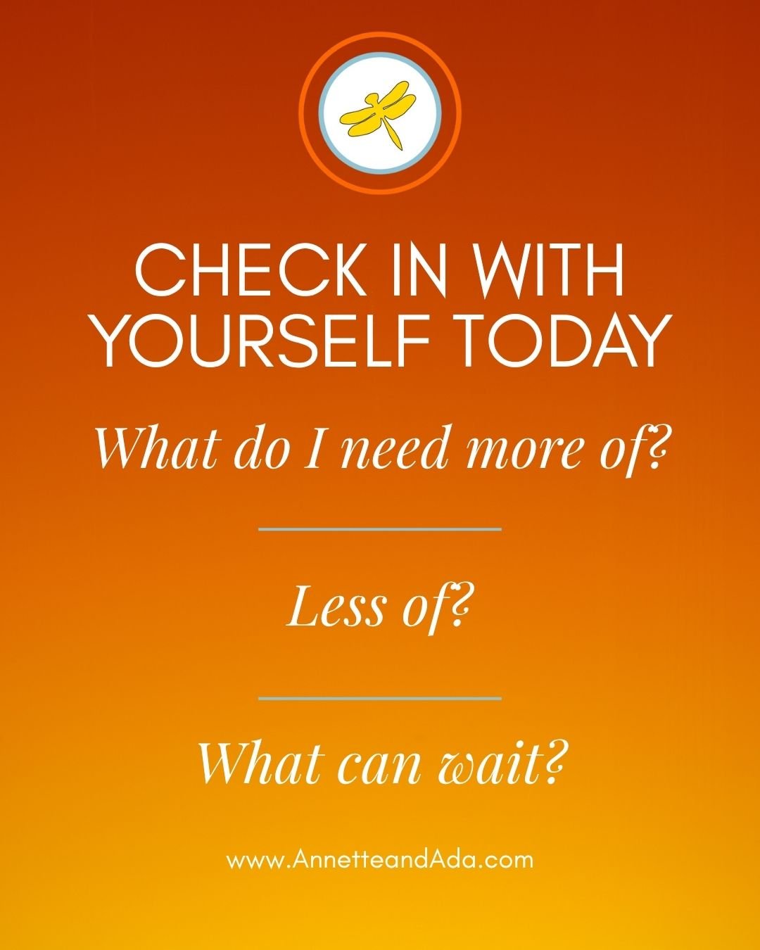 When was the last time you actually checked in with you?

Not your calendar.
Not your inbox.
Not what everyone else needs.
You.

Take a moment today and ask yourself:
What do I need more of?
What do I need less of?
What can wait?

You may be surprise