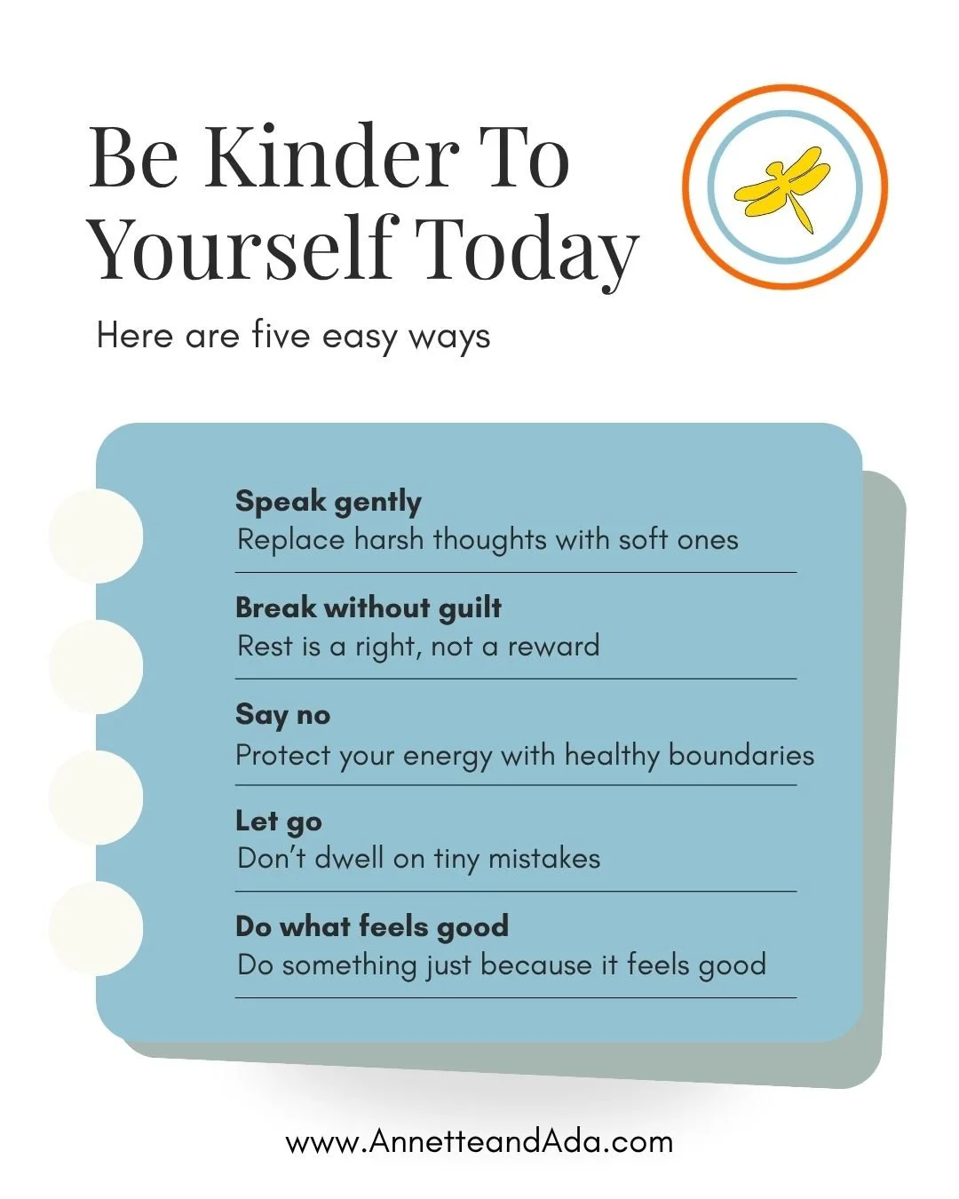 Here's your reminder that you deserve the same kindness you so freely give to everyone else.

Speak gently to yourself.
Take the break without earning it first.
Say no when you need to.
Let the small mistake go.
And do something simply because it bri