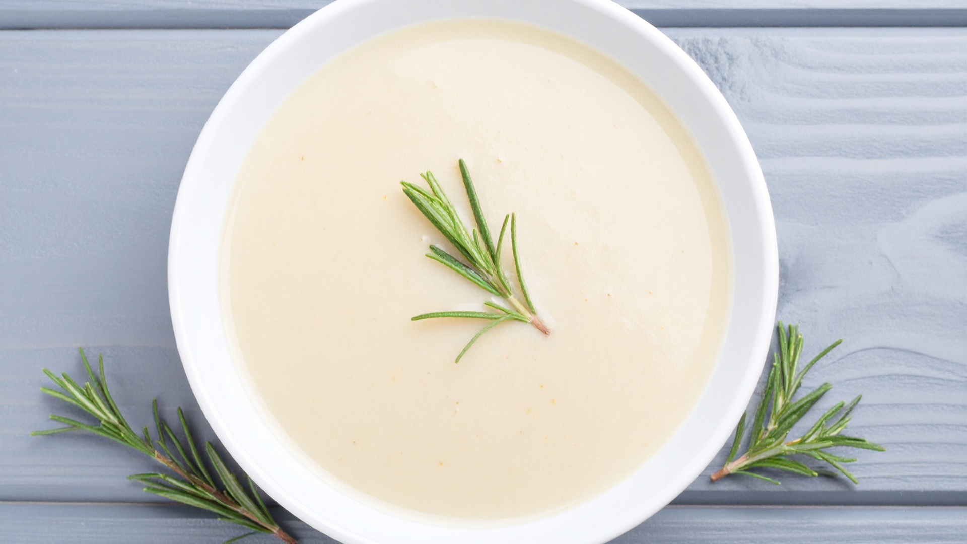 creamy white bean and rosemary soup