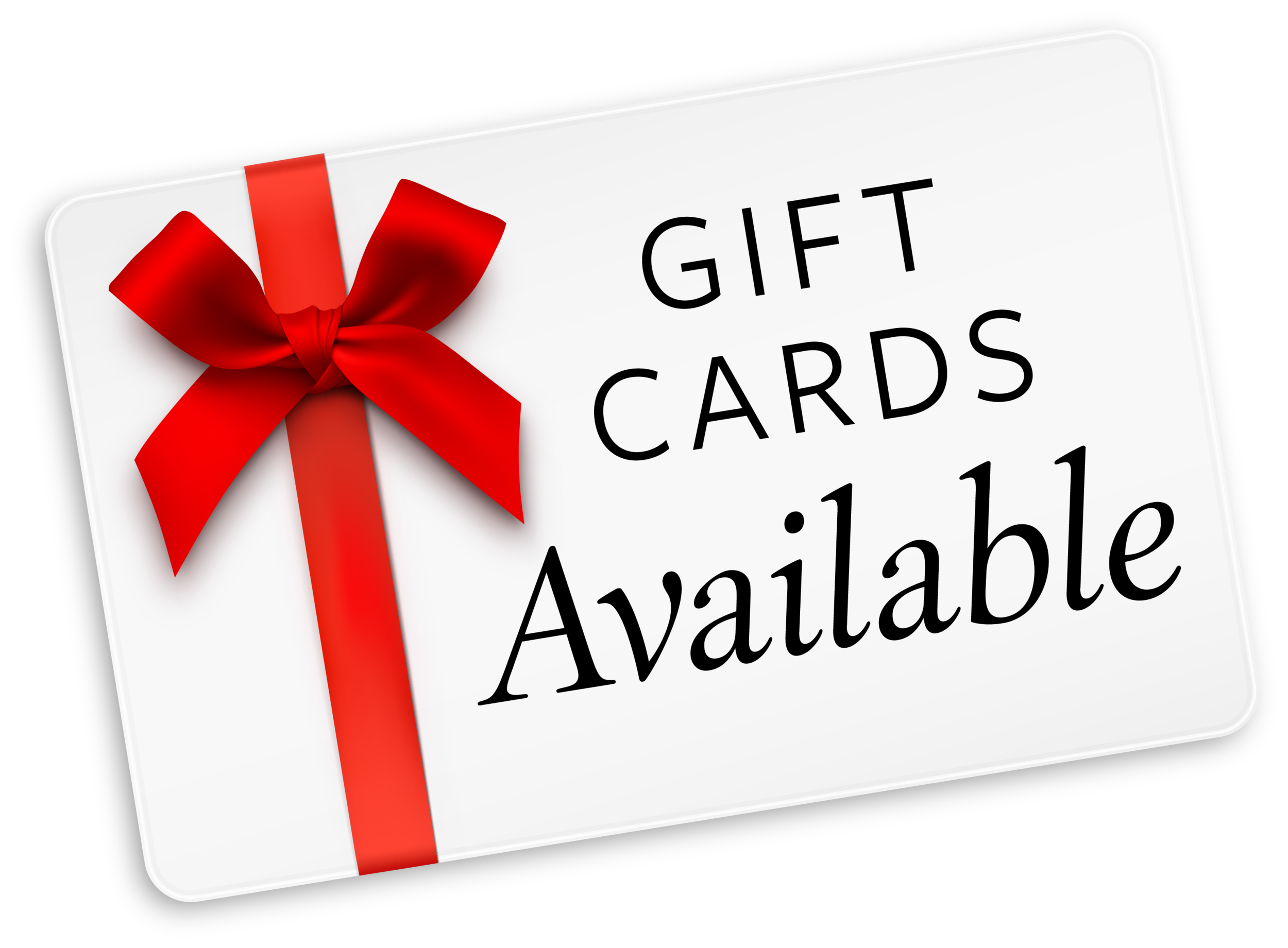 Gift Cards Available at