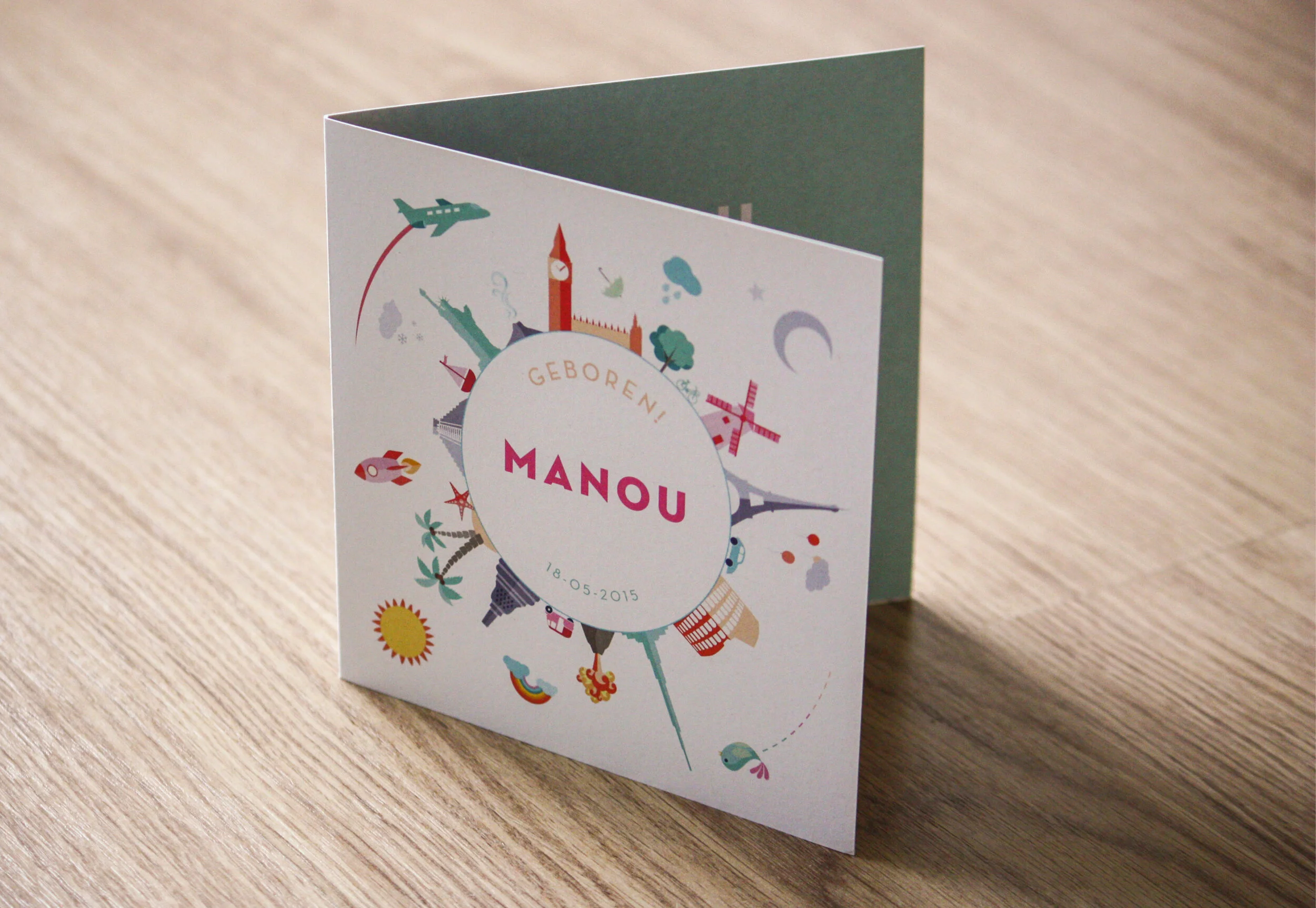 Birth Card Manou