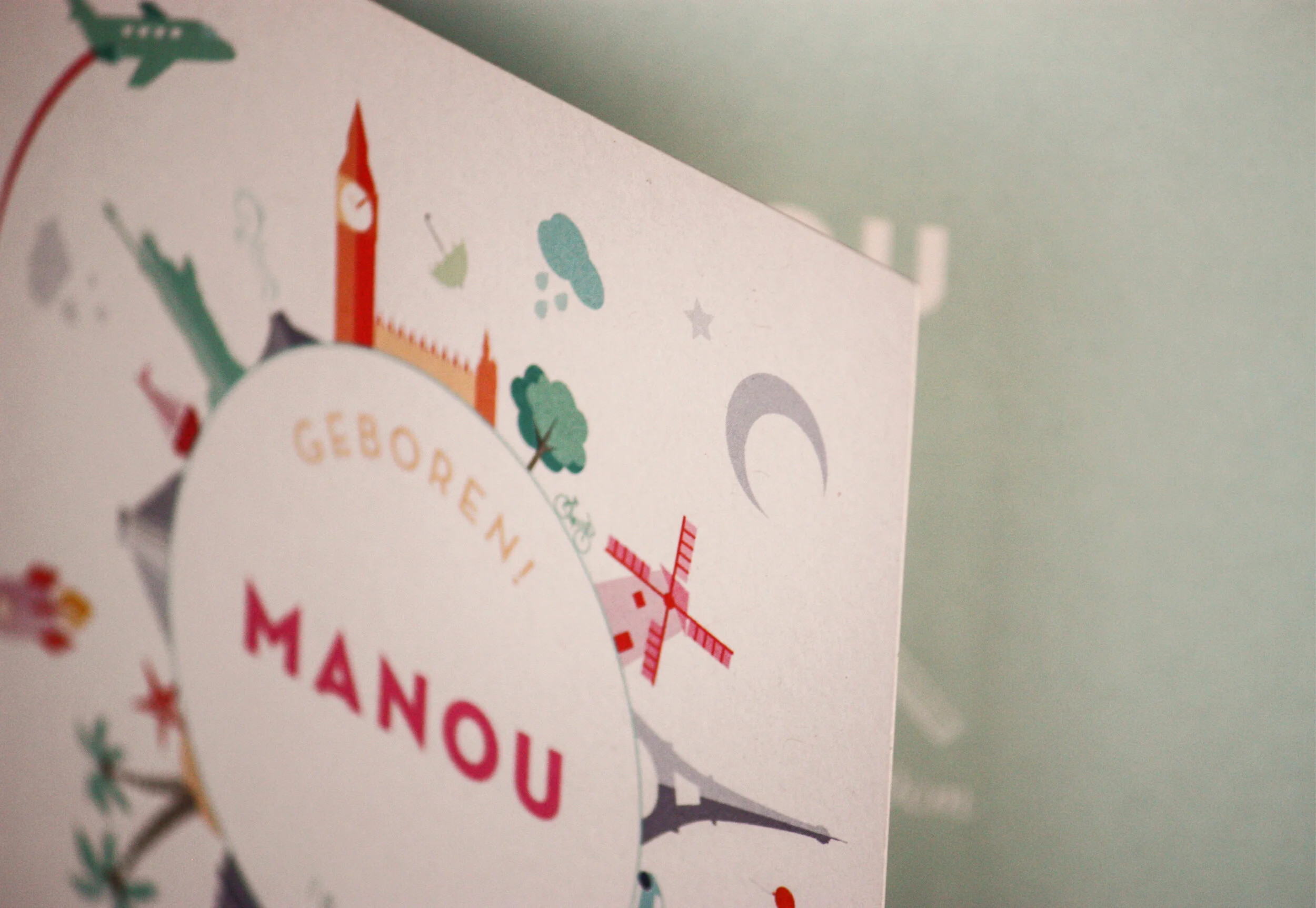 Birth Card Manou