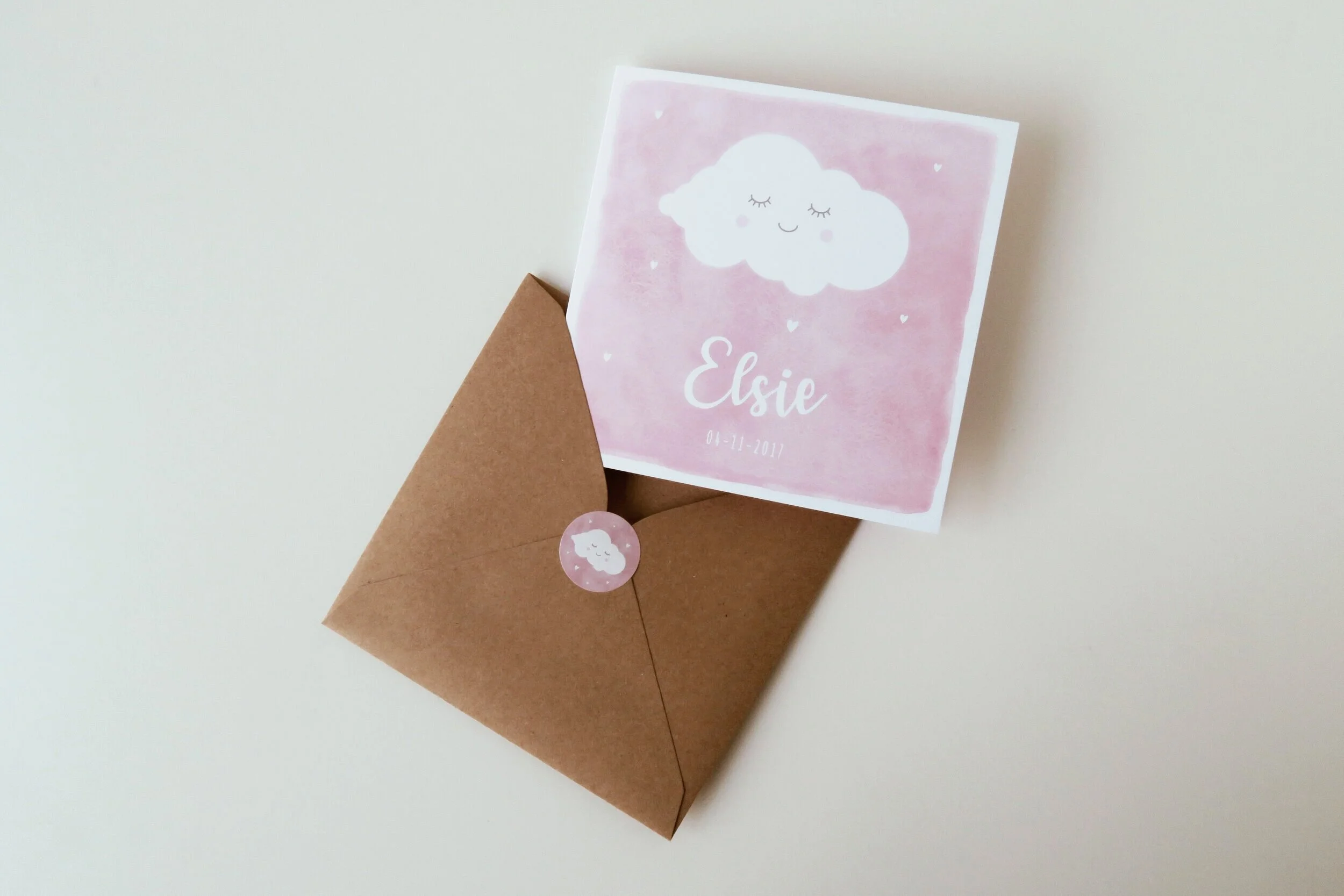 Birth card Elsie