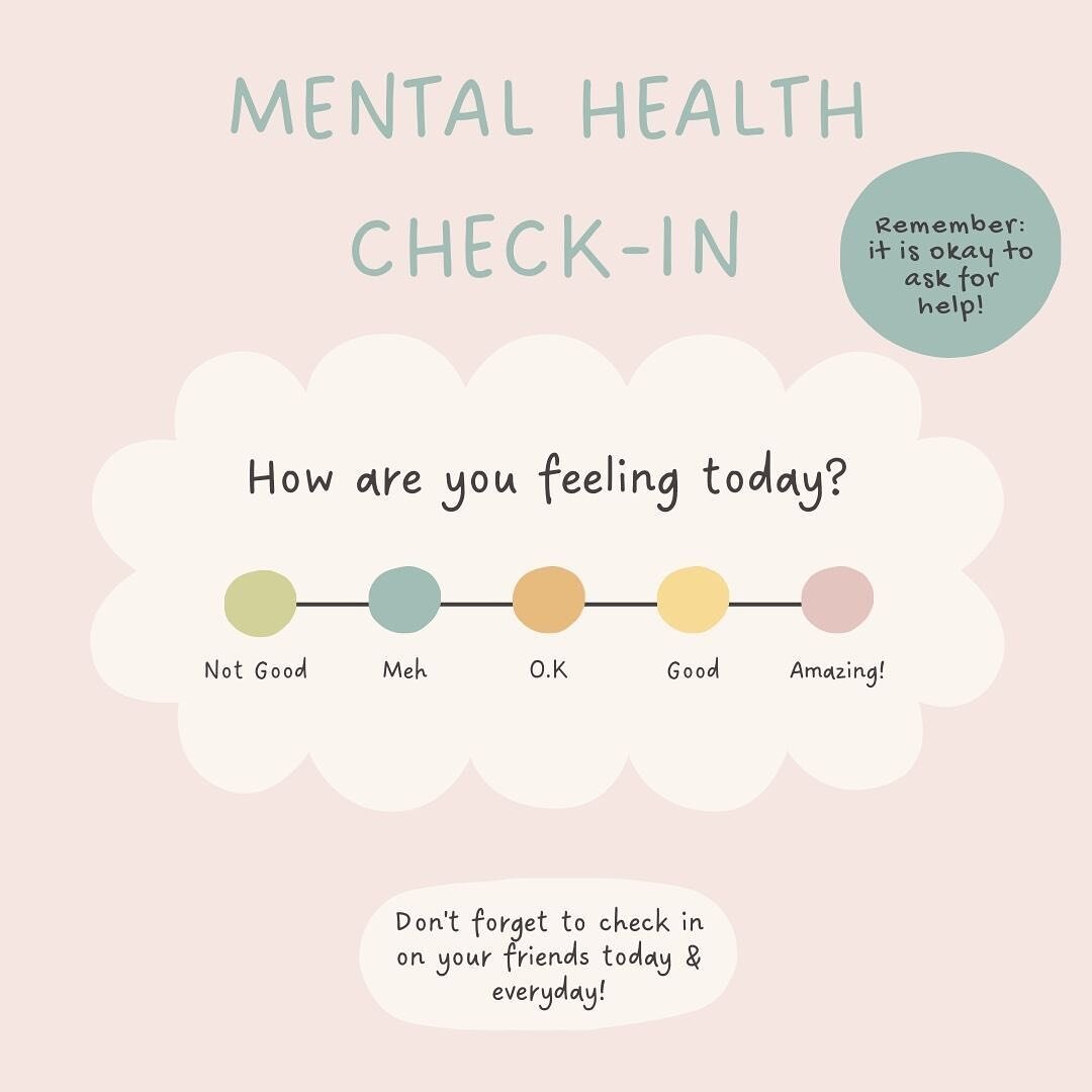 May is Mental Health Awareness Month! This is your reminder to check in with yourself! Remember, it is okay to not be okay, but ask for help if you need it! We are always here for you, even if it may sound silly, please don&rsquo;t hesitate to reach 