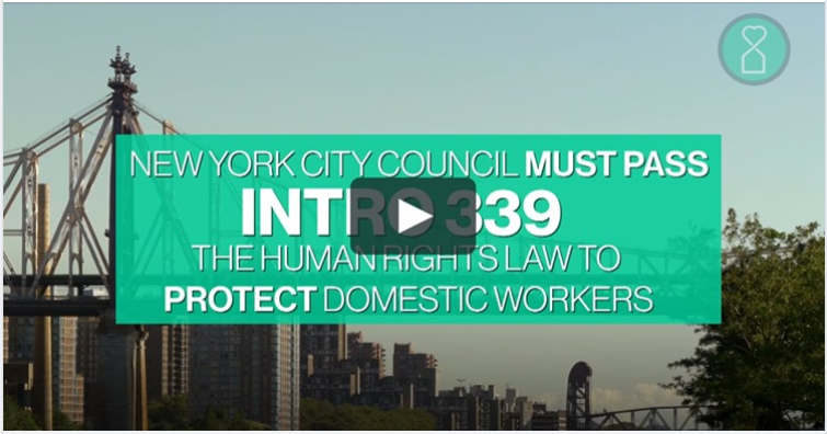 Members featured in video calling on Corey Johnson to pass Intro 339