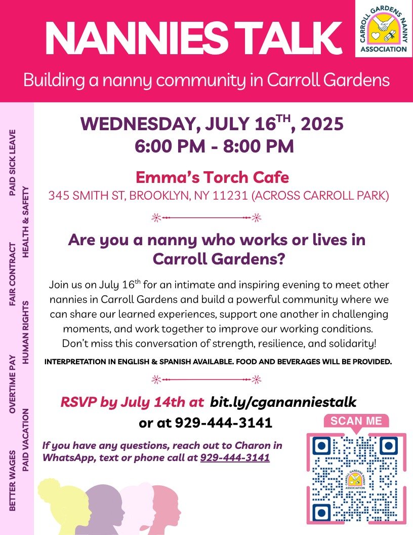 Nannies Talk: Building a Nanny Community in Carroll Gardens