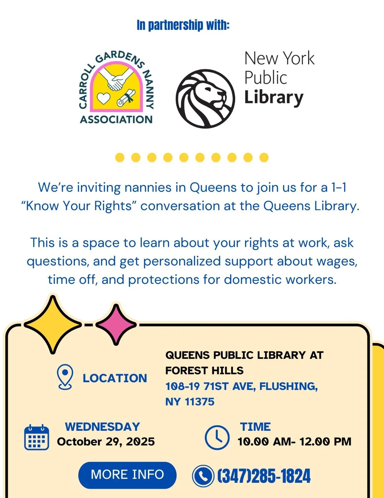 1:1 Know Your Rights for Domestic Workers